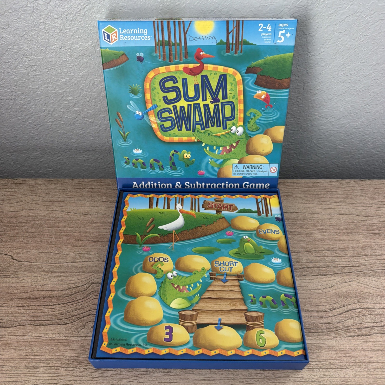 Sum Swamp Addition & Subtraction Game Learning Resources Math Board Game Ages 5+