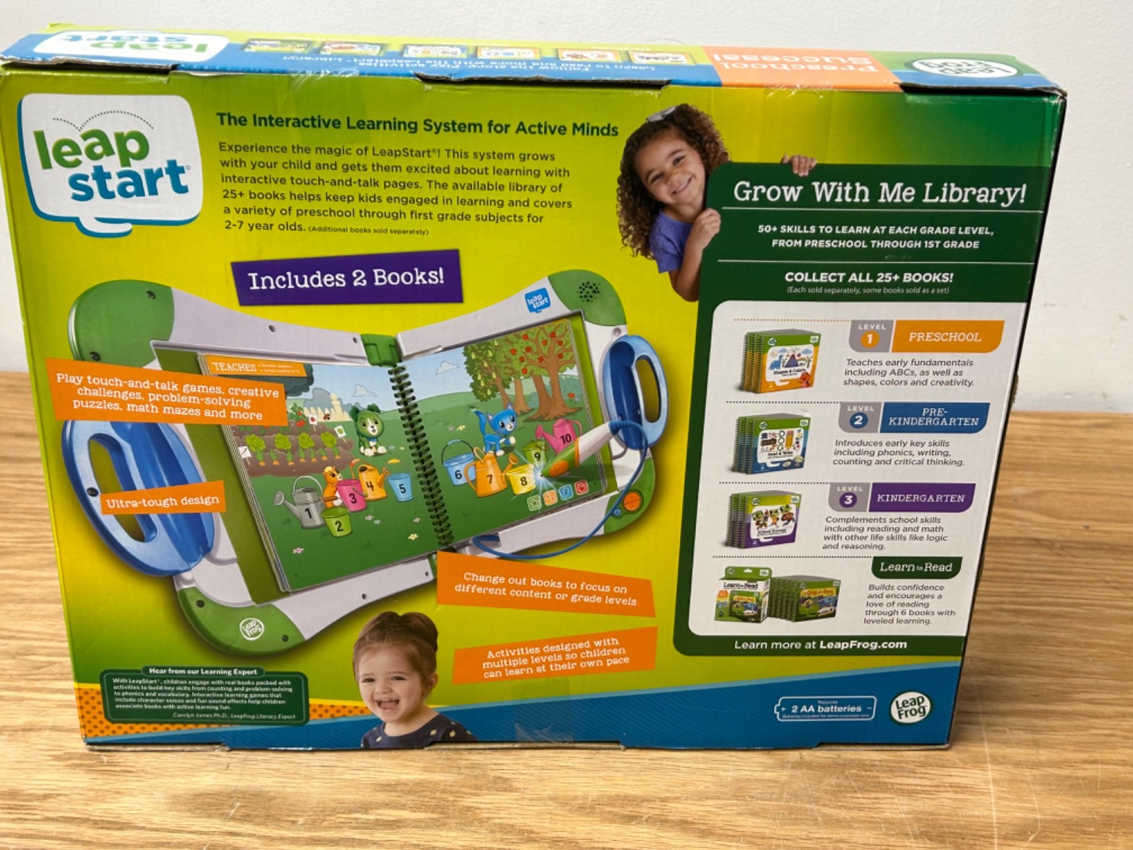 NEW LeapFrog LeapStart Pre-School Success 2 Books Included Ages 2-7 Model 6021