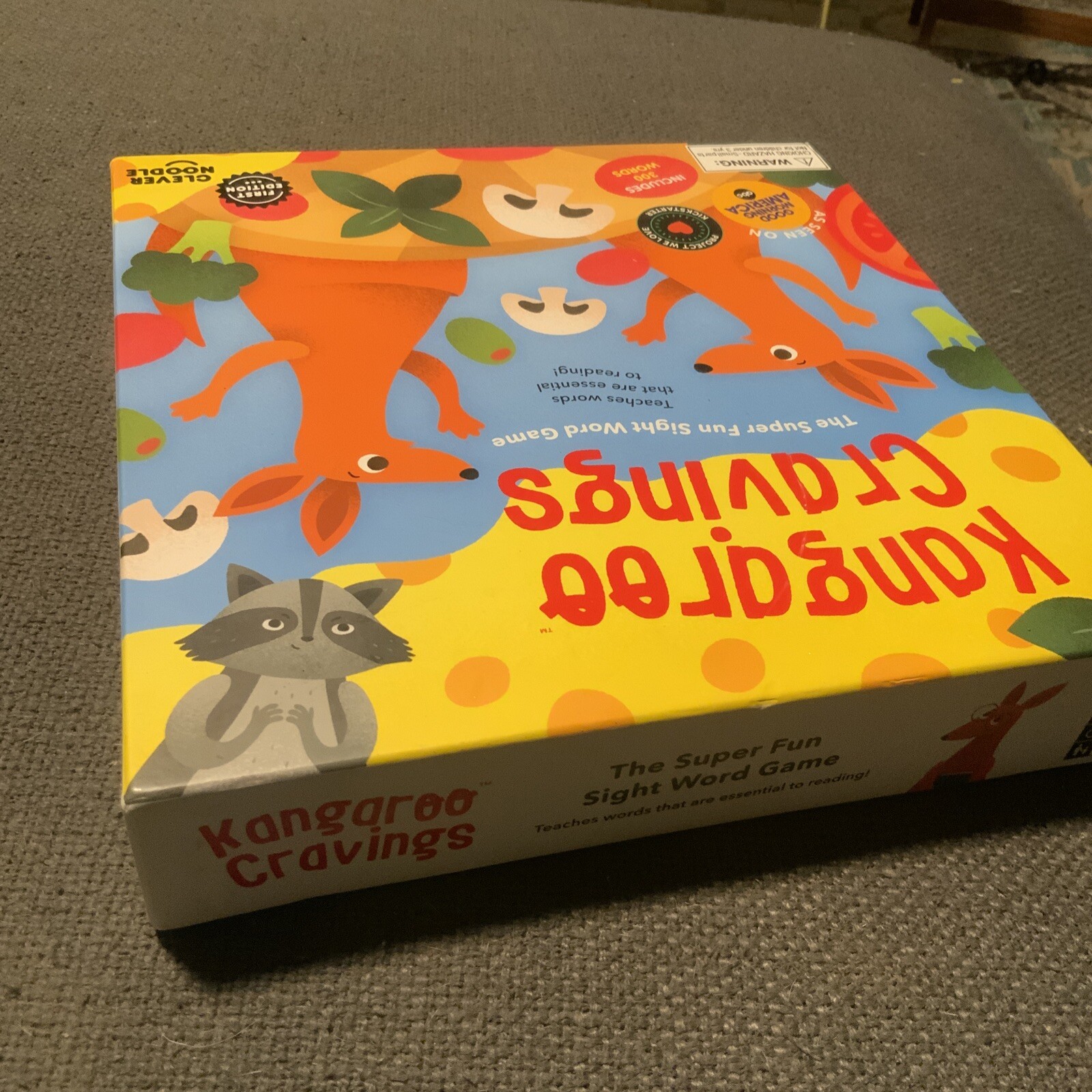 Kangaroo Cravings 300 High-Frequency Sight Words Game – Wrapped Unpunched Pieces