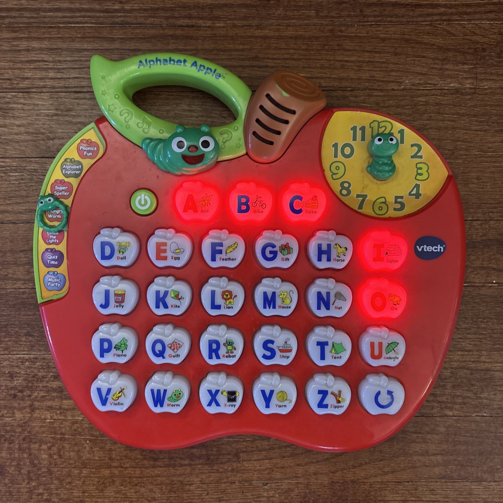 Vtech Alphabet Apple ABC Learning Education Interactive Music Phonics Toy Teated