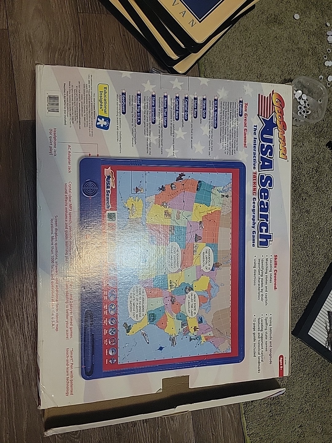 Vintage GeoSafari USA Search EI-8780 Electronic Learning Game with Box
