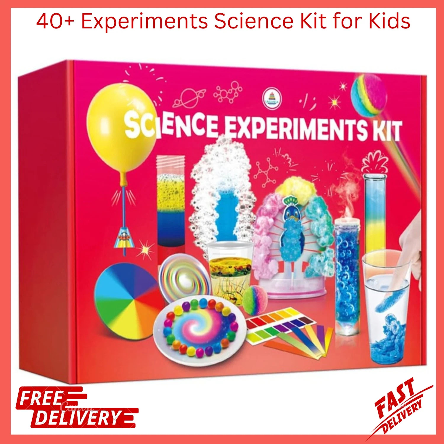 40+ Experiments Science Kit for Kids – Chemistry Set, Educational Toy G