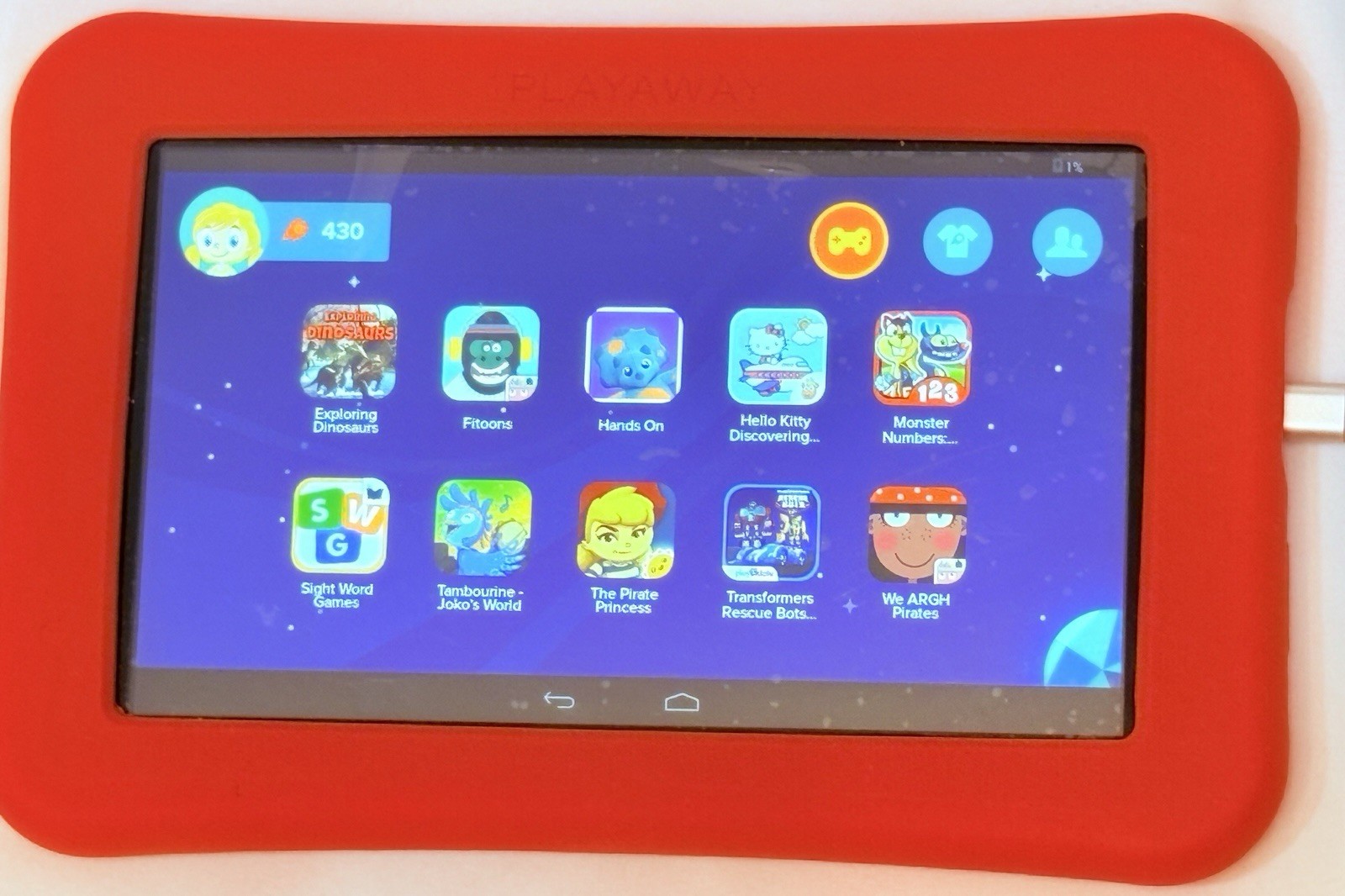 Lot- 12 Playaway Launchpad Kids Tablets w/ 1 Charger Adapter (Ages 3+)