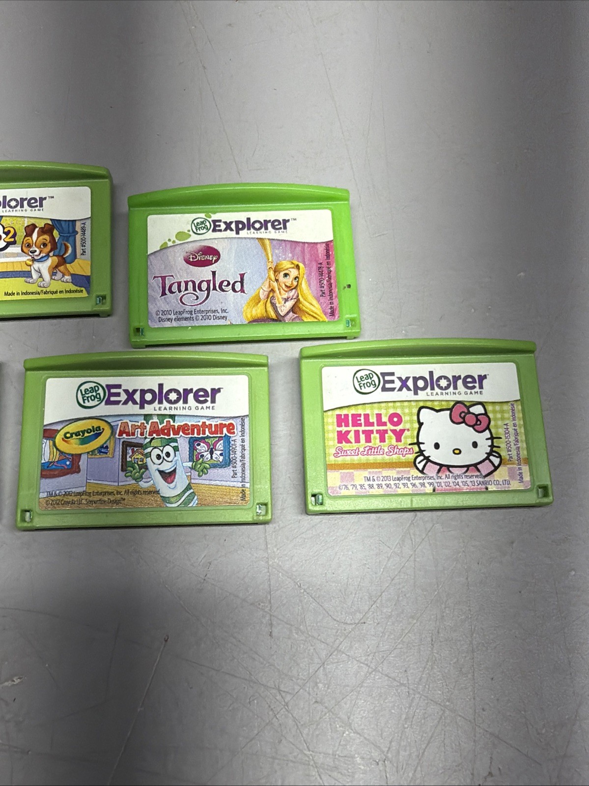 Lot of 5 LeapFrog LeapPad Explorer Learning Games Cartridges Only