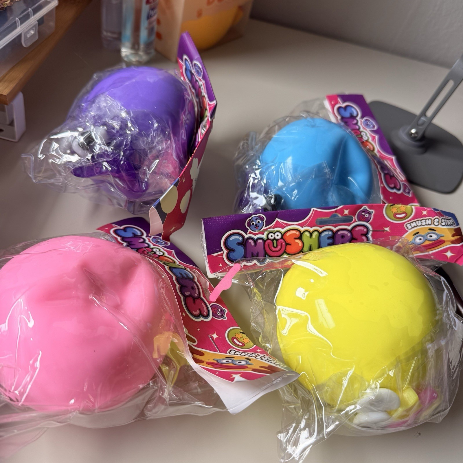 Smushers Squish & Stretch Tactile Squishy Squeeze Toy, Multicolor, Ages 3-7