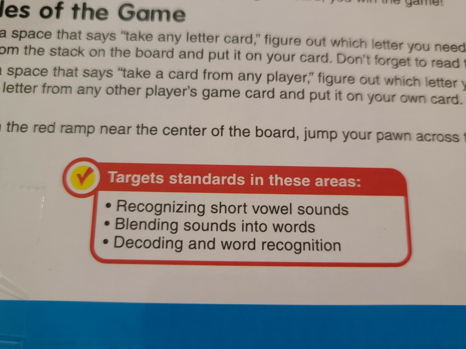 COMPLETE Educational Lakeshore Jet-Boat Harbor A Short Vowels Game GG219