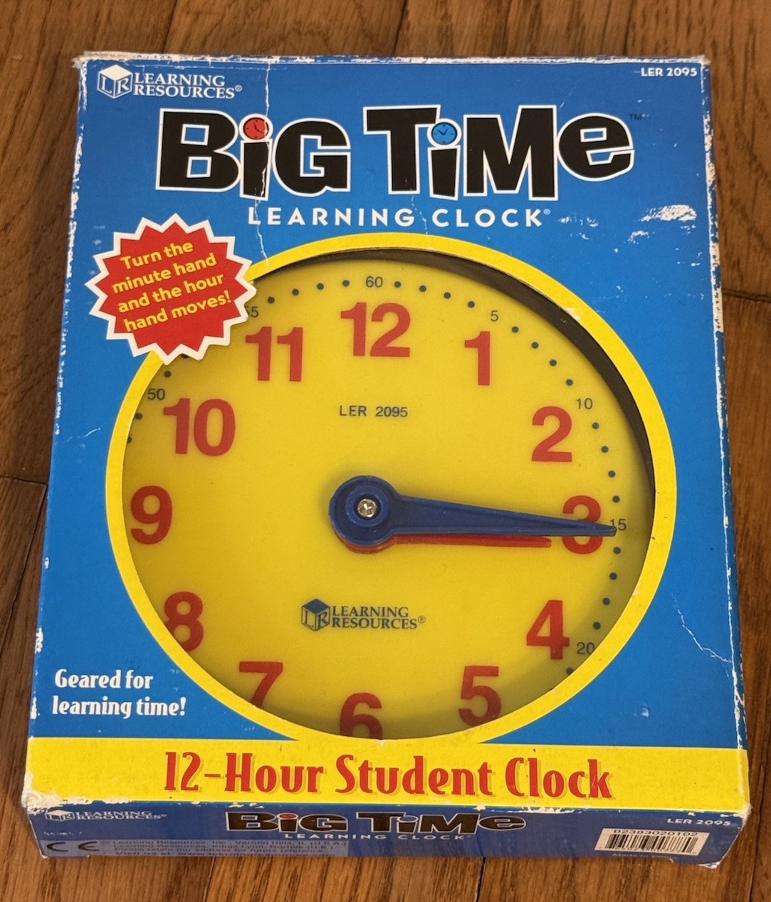 Big Time Learning Clock Learning Resources With Box 5.5″