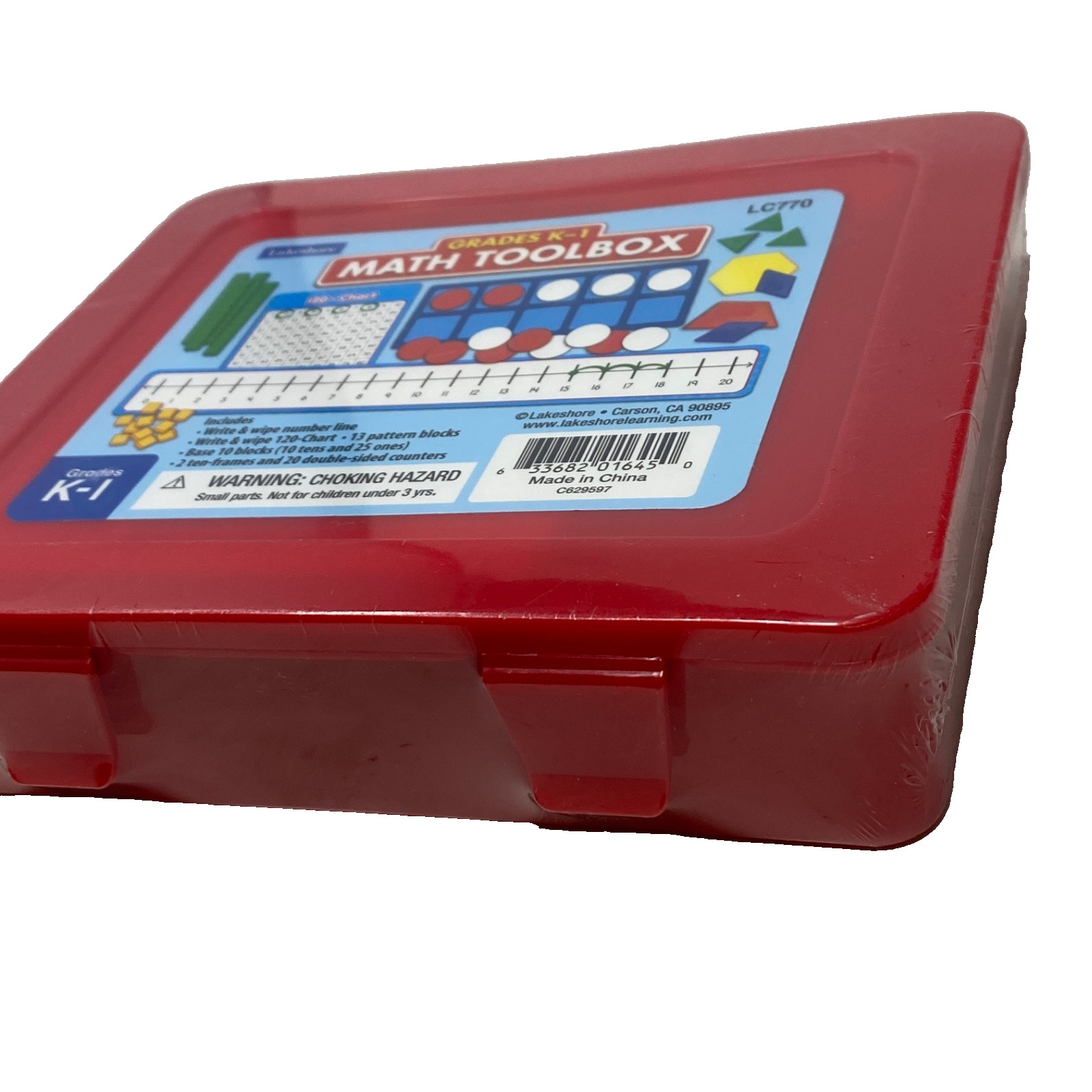 Lakeshore GRADES K-1 MATH TOOLBOX LC770 BRAND NEW Sealed In Packaging