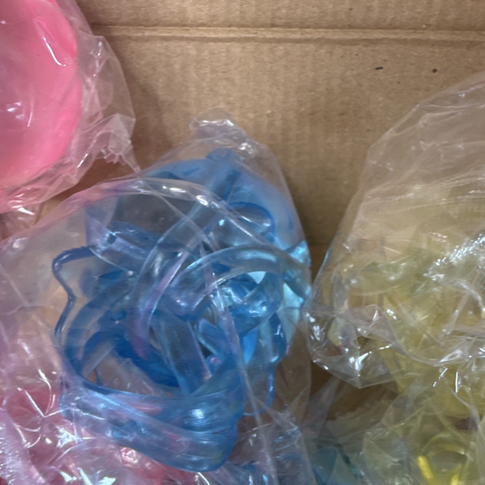 Jellyfish Tactile Squeeze Toys Pink, Blue, Green, Purple Qty 12 Damage Box