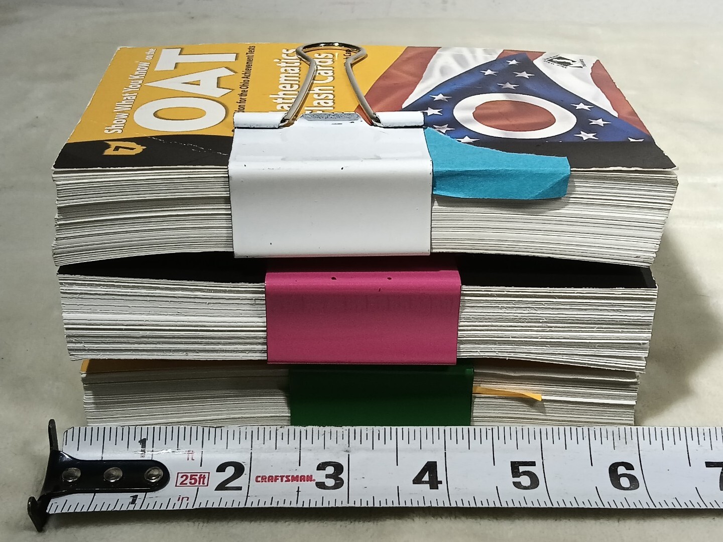 Mathematics Flash Cards Lot Math Common Core OAT OAA 2010 2014 USA