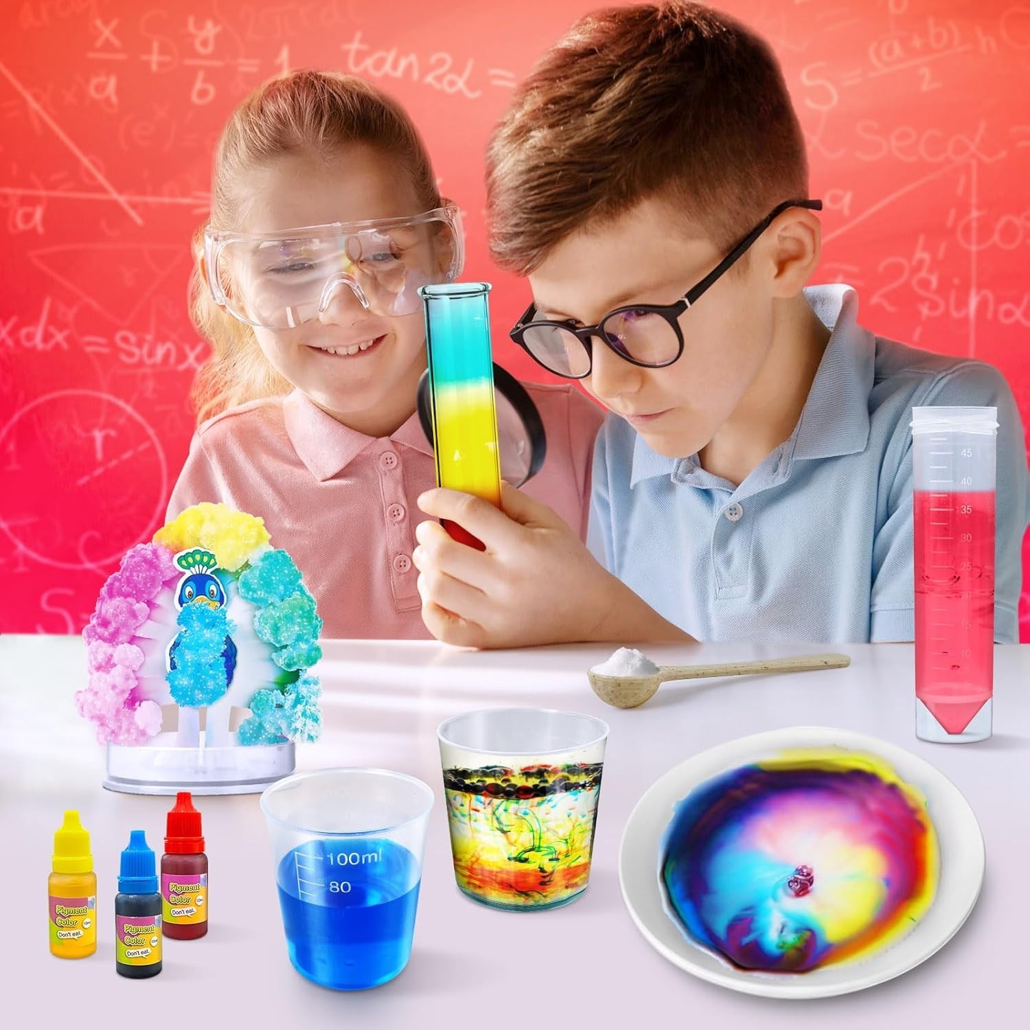40+ Experiments Science Kit for Kids – Chemistry Set, Educational Toy G