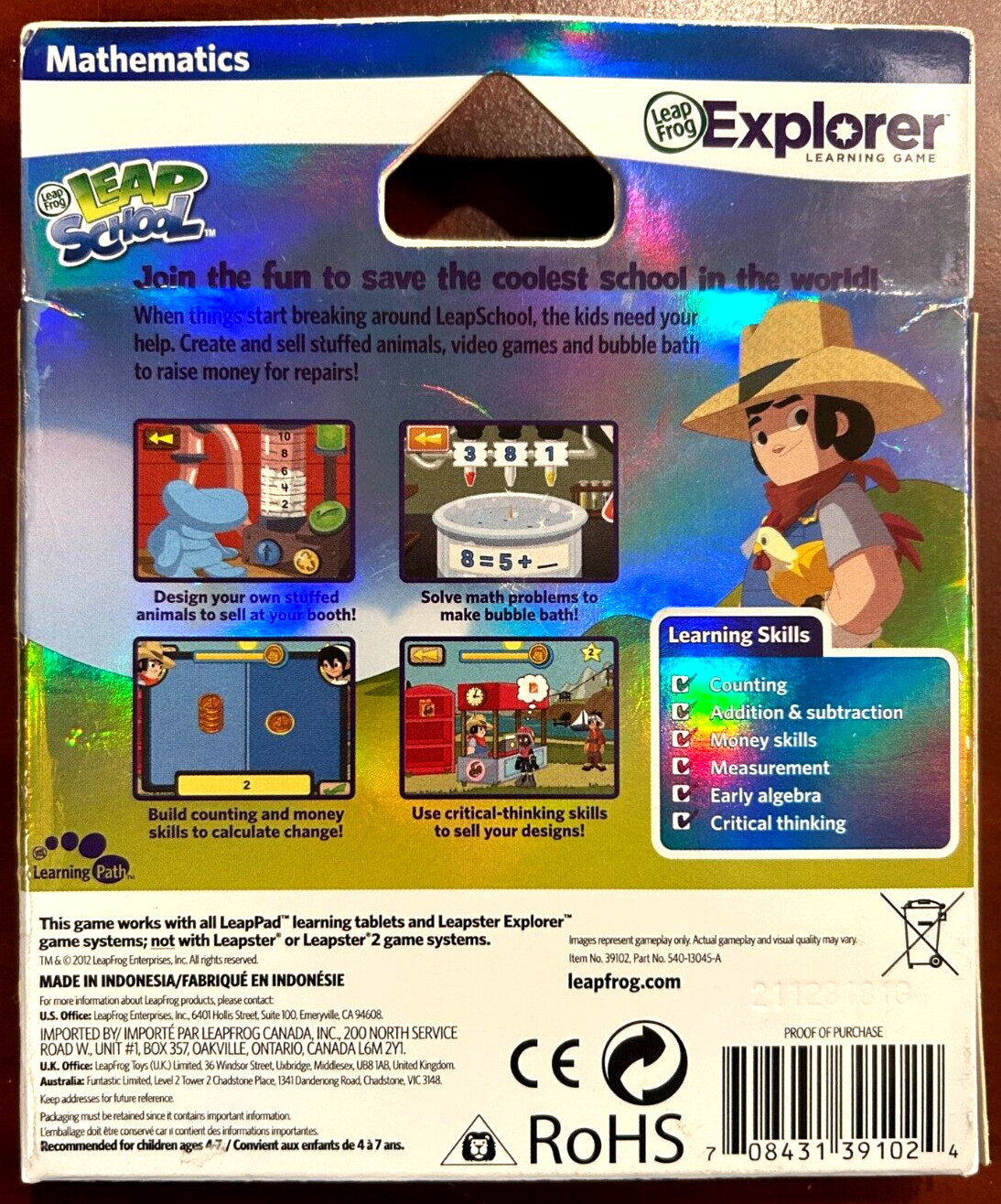 LeapFrog LeapPad Explorer Learning: Leap School – Math, Leap Pad 1 2 3 Expl Ultr