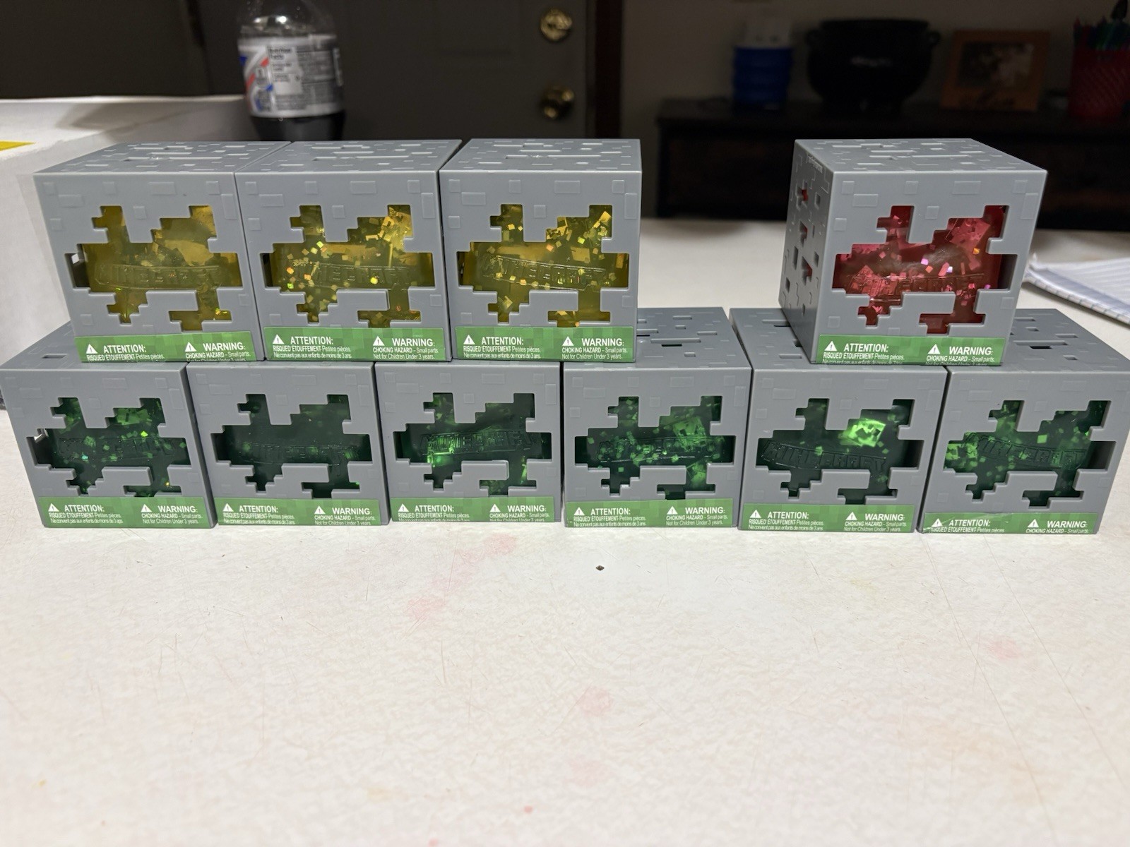 Minecraft Jelly Cube, Novelty Fidget Toy, Collectable(1 Piece, GREEN)