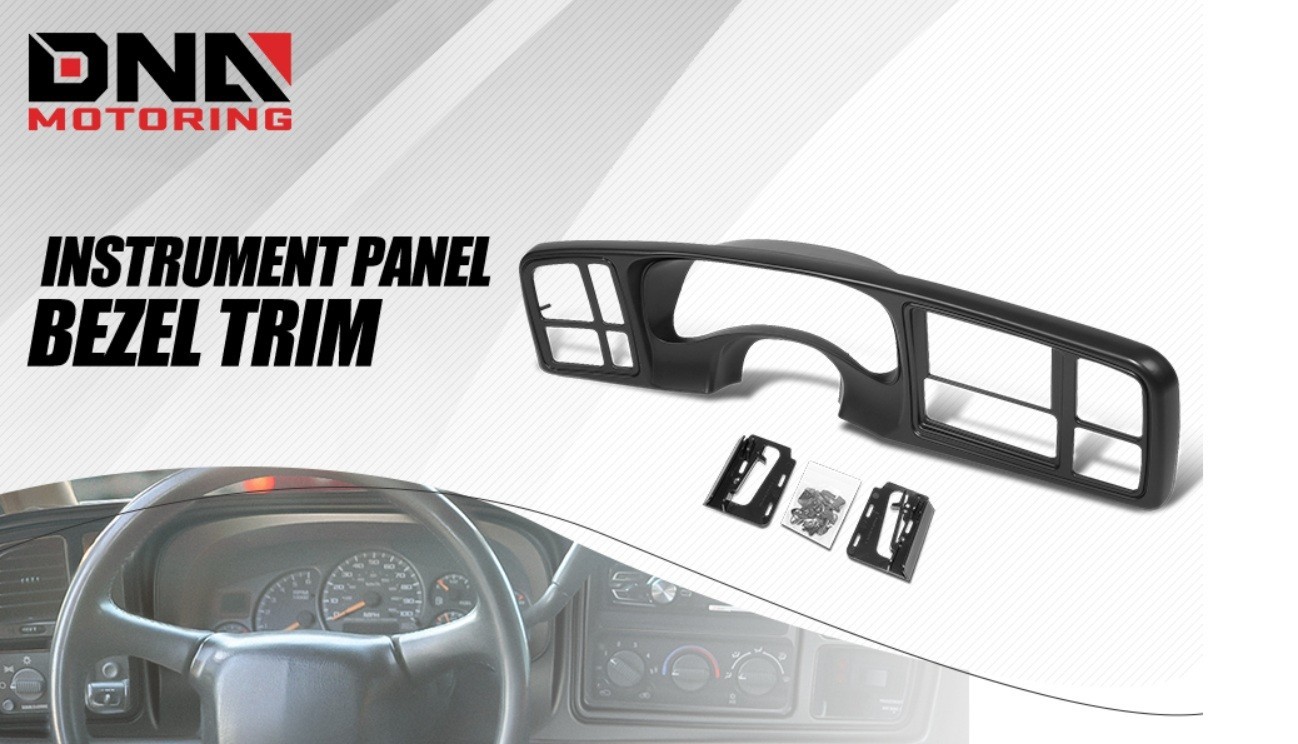 Double Din Dash Bezel Cover fit 99-02 Escalade Silverado Suburban Tahoe Sierra