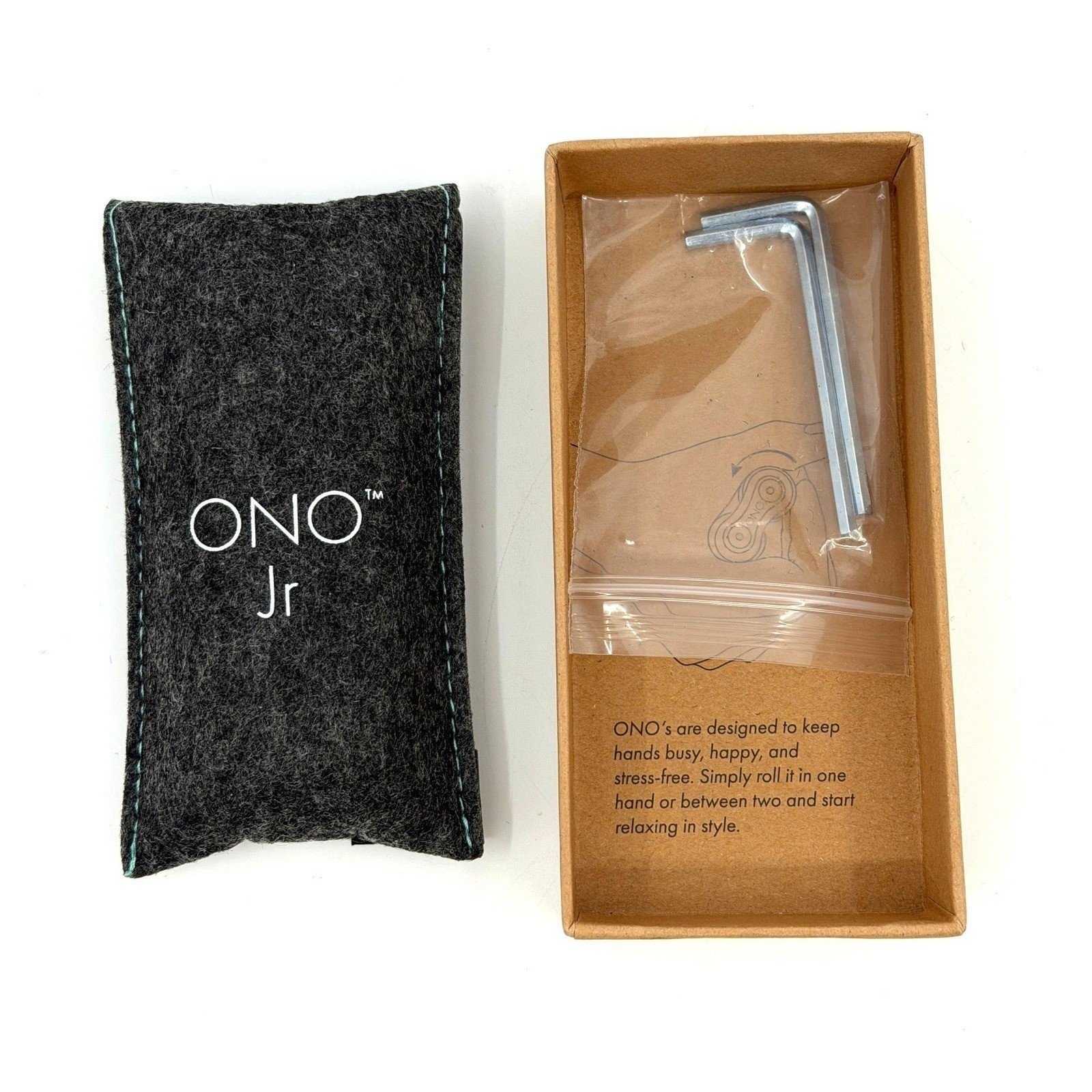 2 Pack ONO Fidget Roller Junior Teal Silent Handheld Sensory Stress Relief Toy