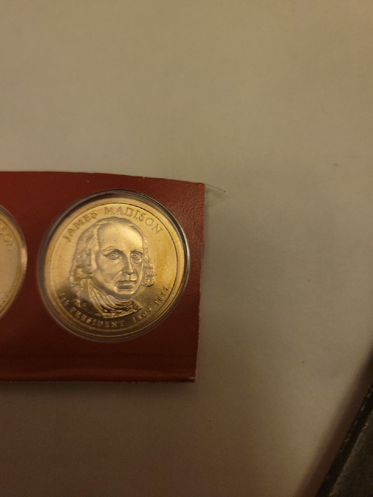 Four Presidents “Golden” Dollars Collectible Official Coin President P & D