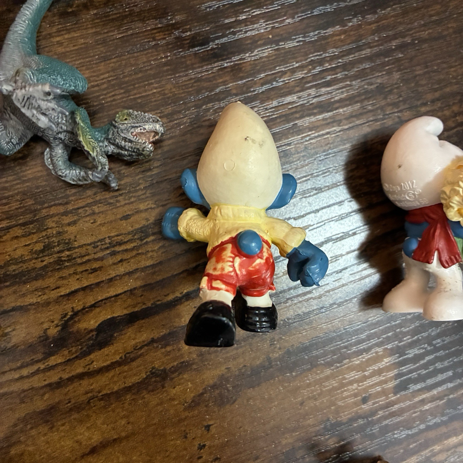 Schleich Figure Lot Animals Knight Dinosaurs Smurfs 1978 2012 Horse Saddle Zebra