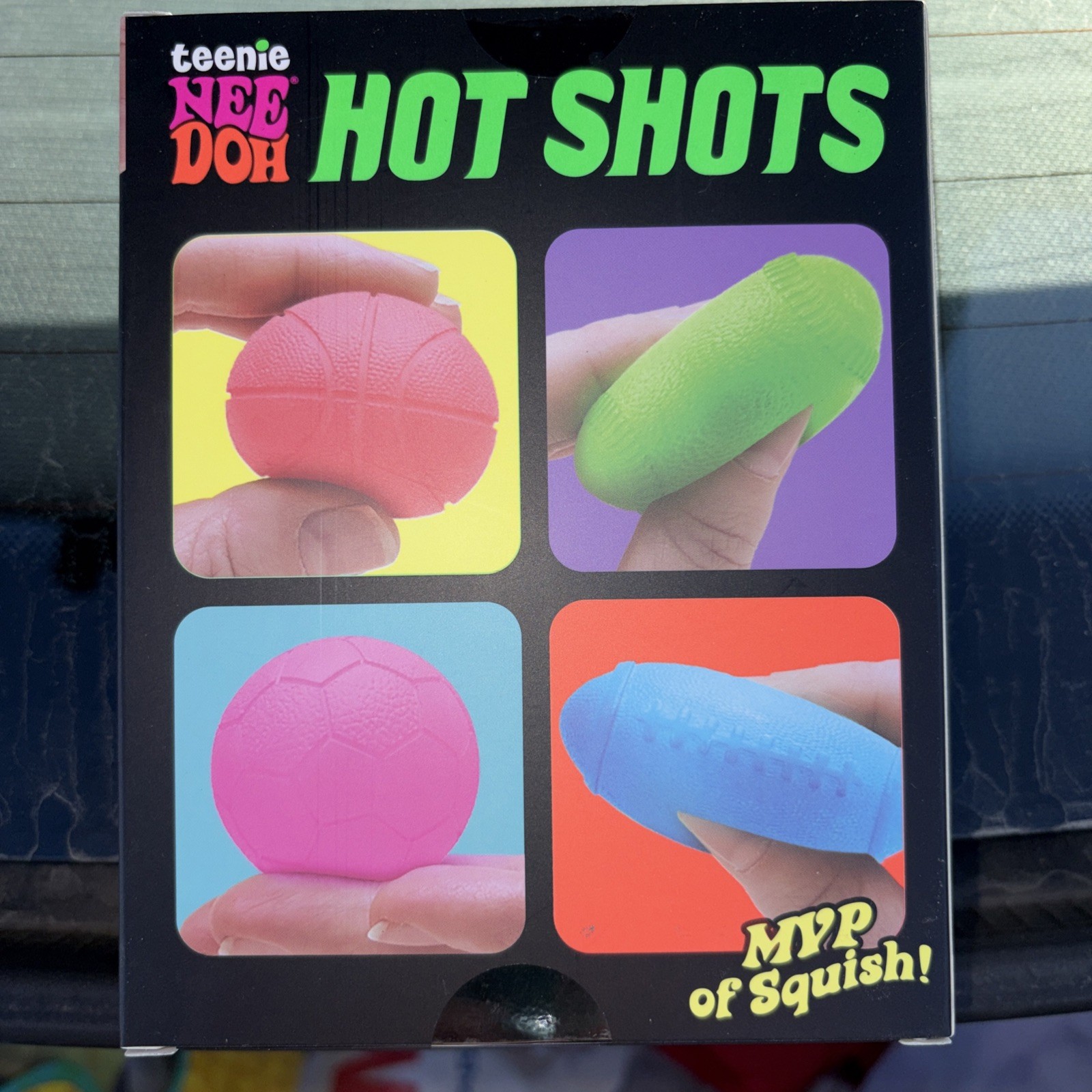 NeeDoh Teenie Hot Shots Baseball Soccer Football Basketball New Free Shipping