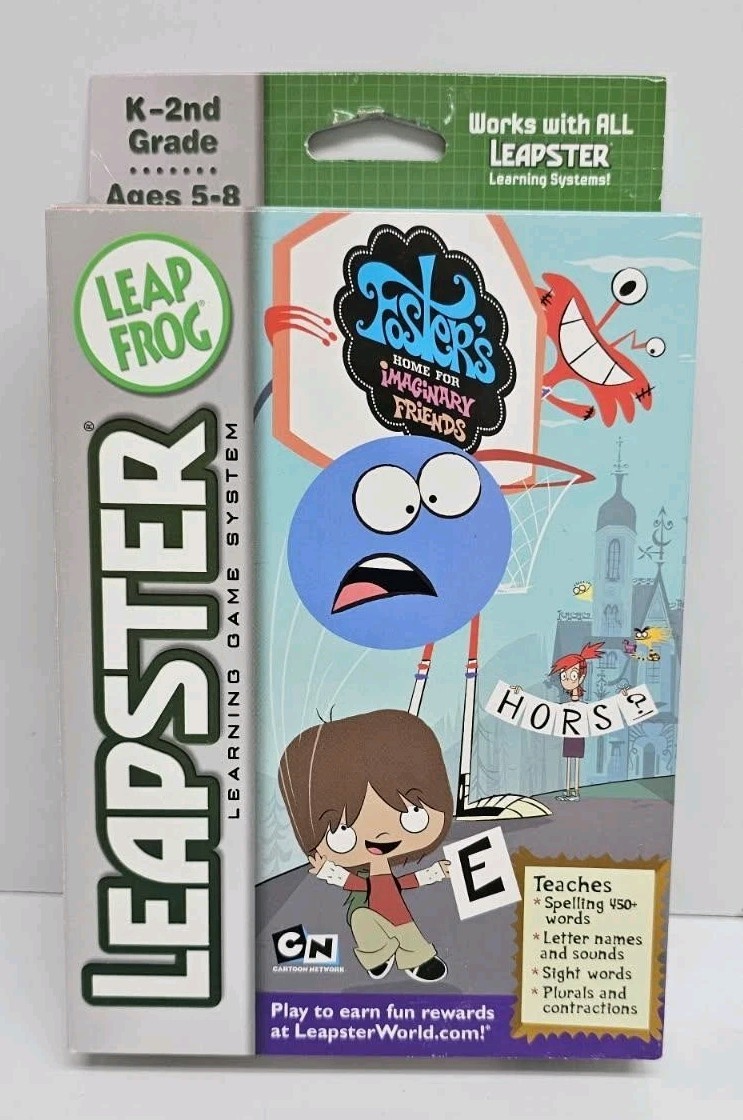 Leap Frog Leapster Foster’s Home For Imaginary Friends Game New