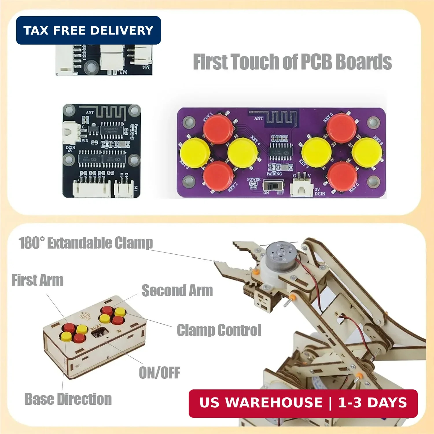 Robot Arm Kits Robotics for Kids Ages 8-12-14-16 Teens Adults STEM Toys Building