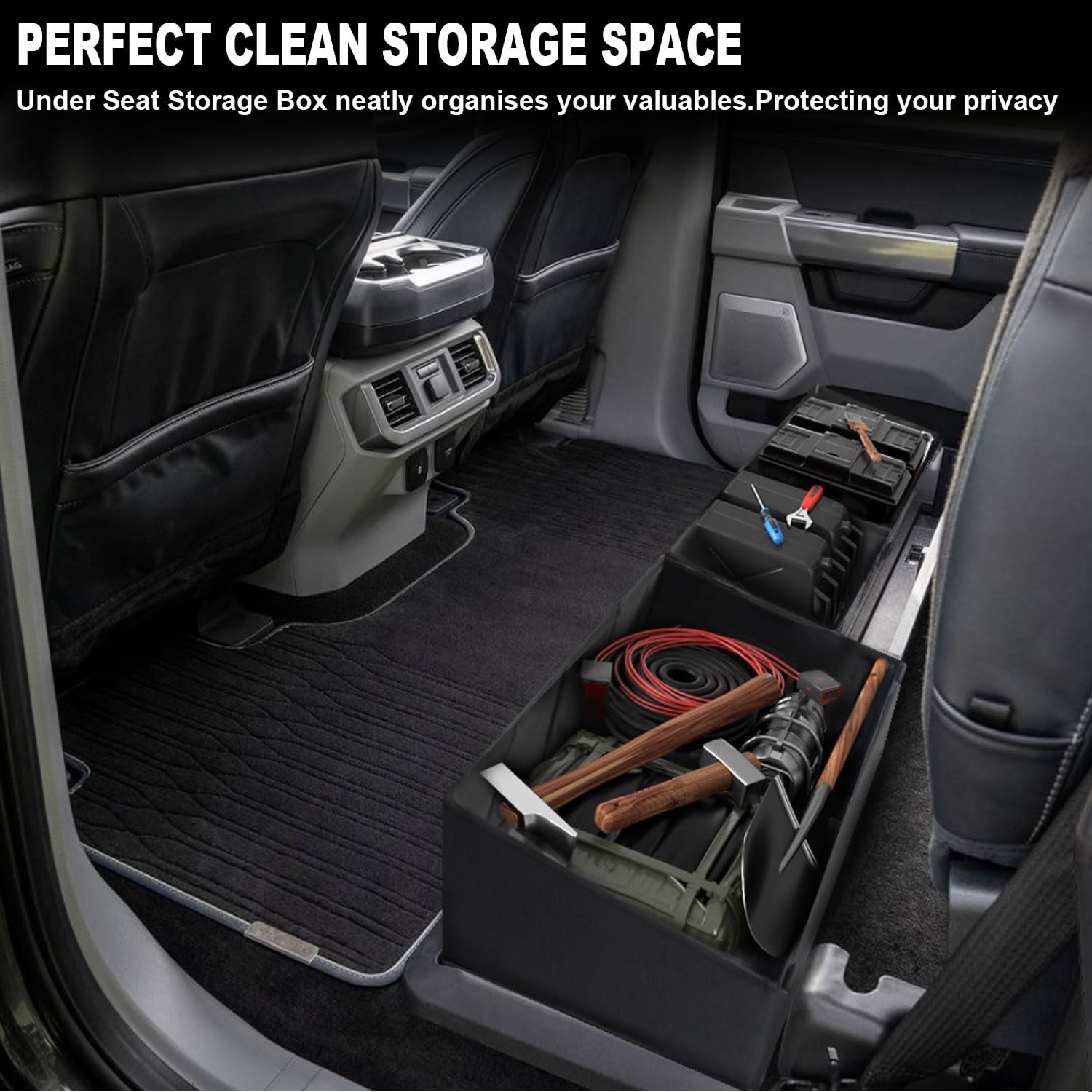 Truck Under Seat Storage Organizer Foldable Replacement for 2019-2025 Chevy S…