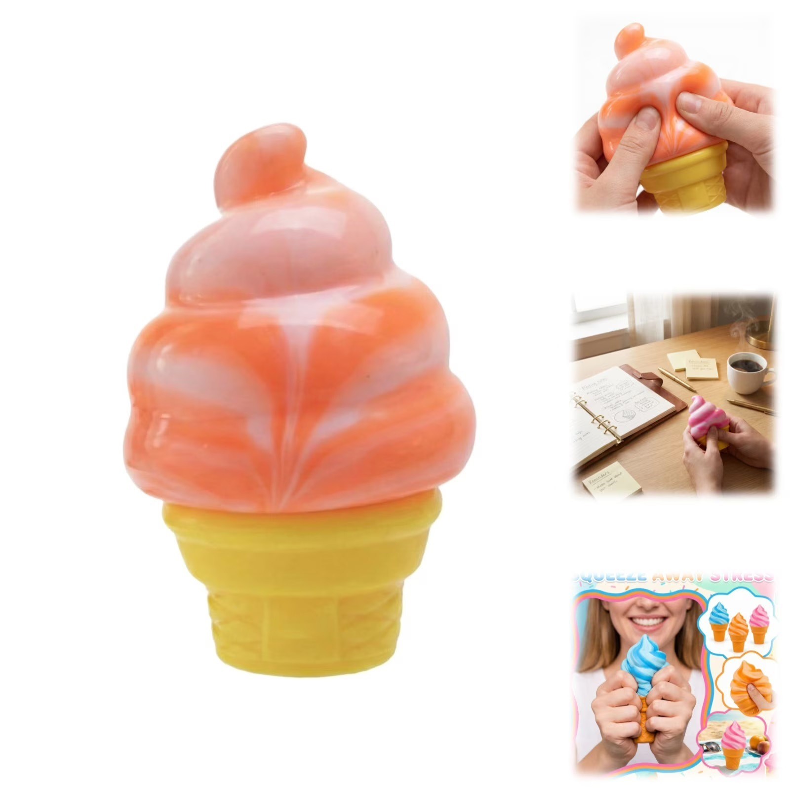 Blue Ice Cream Cone Nice Cream Cone Brand New Limited Edtion Set of 3