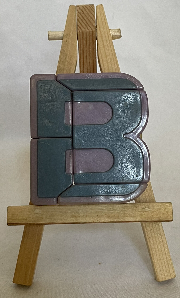 Vtg ALPHA-BOTS Letter B Transforming Letters Robots Action Figure Mattel 1985