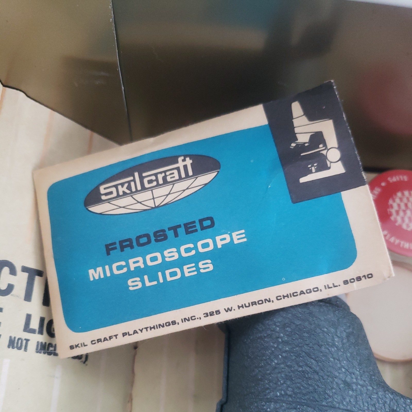 1960s SkilCraft Biology Lab Set Metal Hinged Case dissect hydroponics chemistry