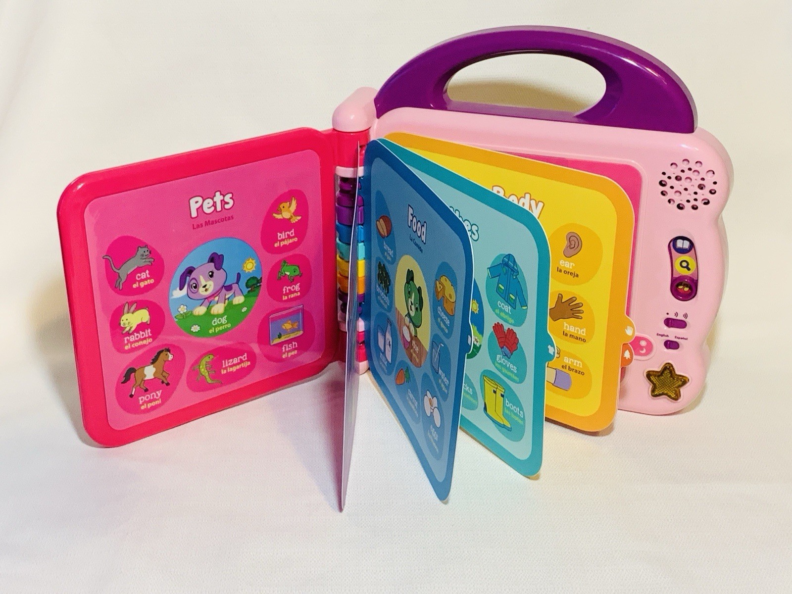 LeapFrog Scout & Violet 100 Words Book – Bilingual English/Spanish Learning Toy