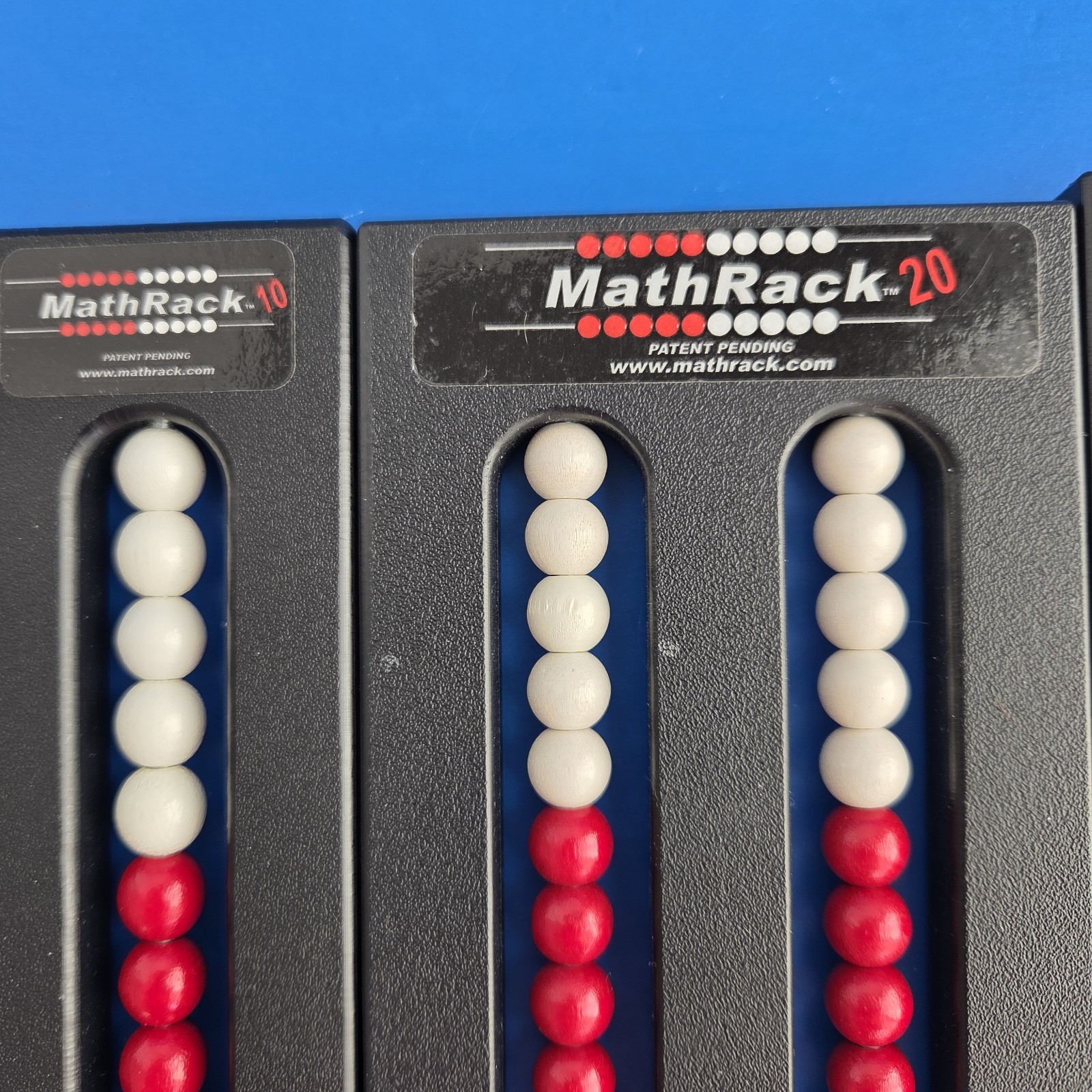 Math Rack Arithmetic Set 2 ten count 1 twenty count Abacus Style Homeschool