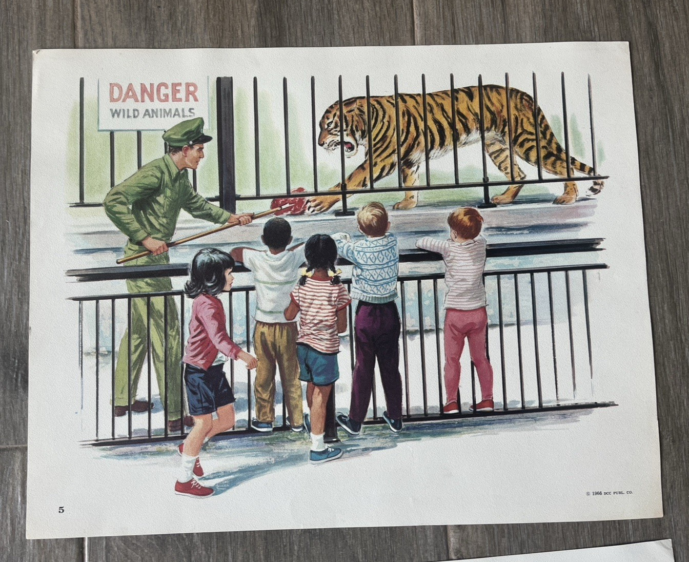 9 Vintage 1966 Original School Teaching Posters DCC Publ Children Playing/Safety