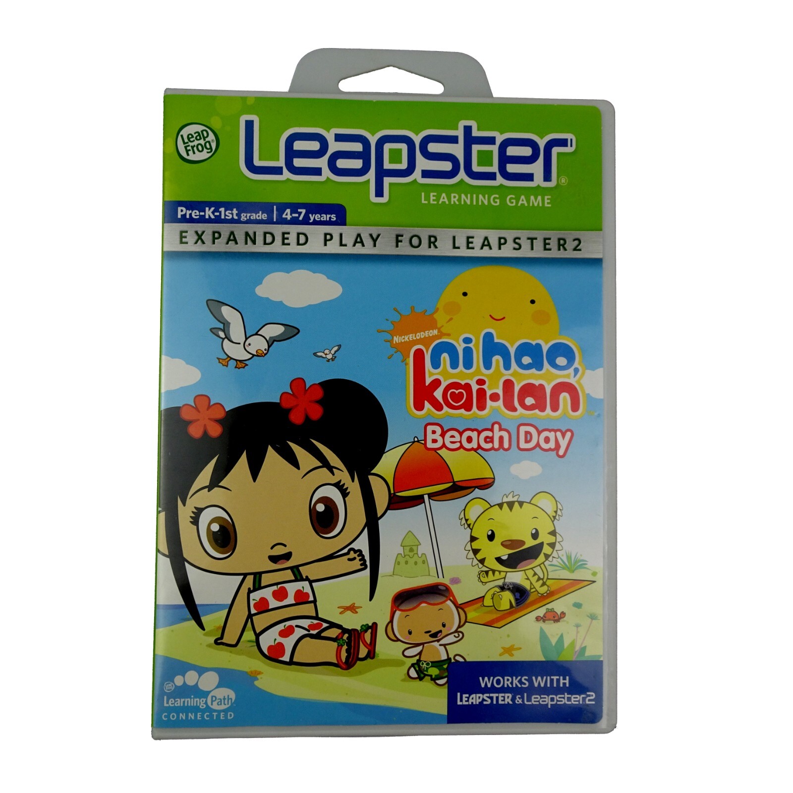 Leapfrog Leapster Nihao Kailan Beach Day Learning Cartridge 4-7 yrs 1&2 Systems