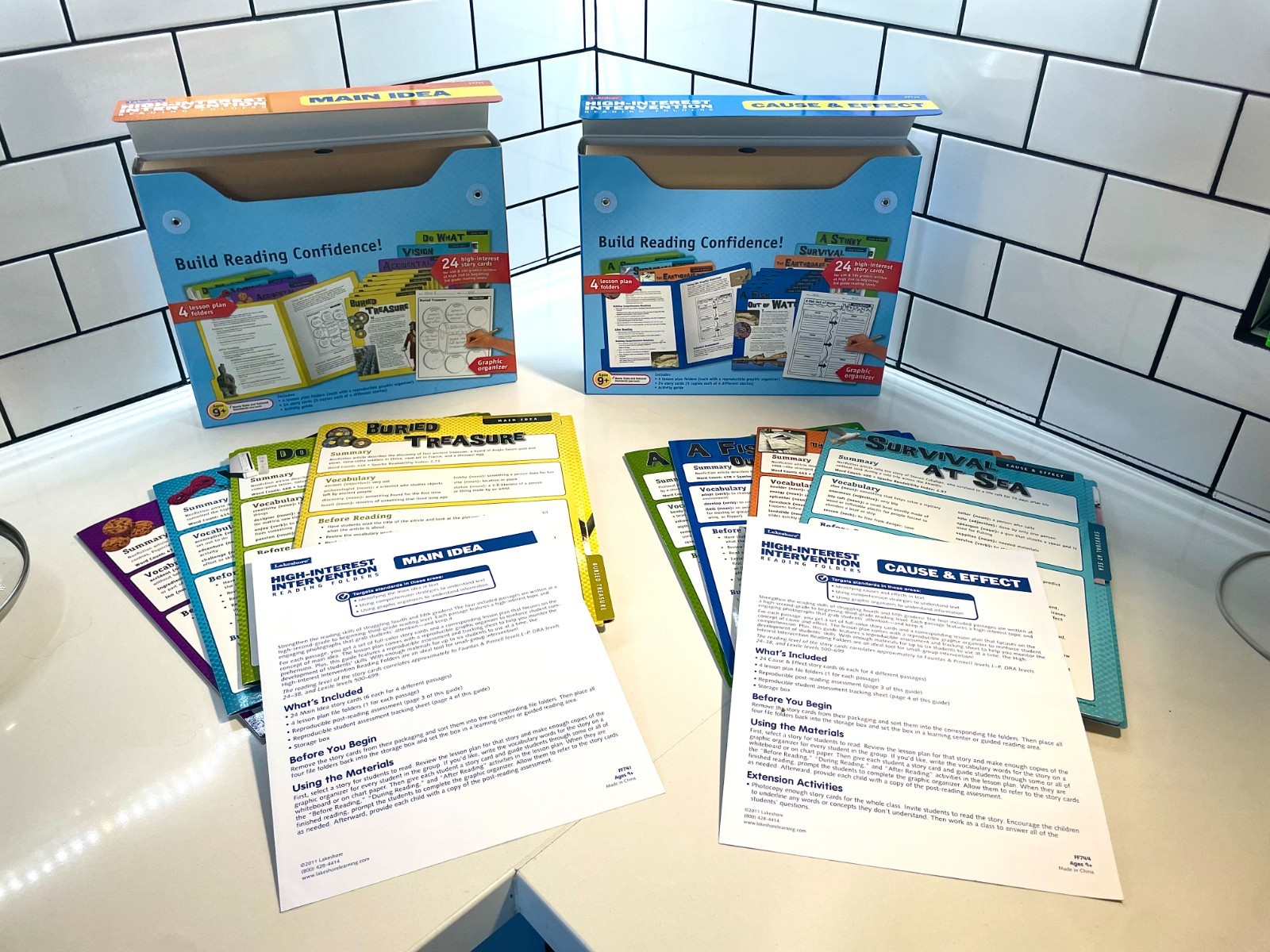 Lakeshore Learning Reading Intervention Kits (Main Idea & Cause/Effect)
