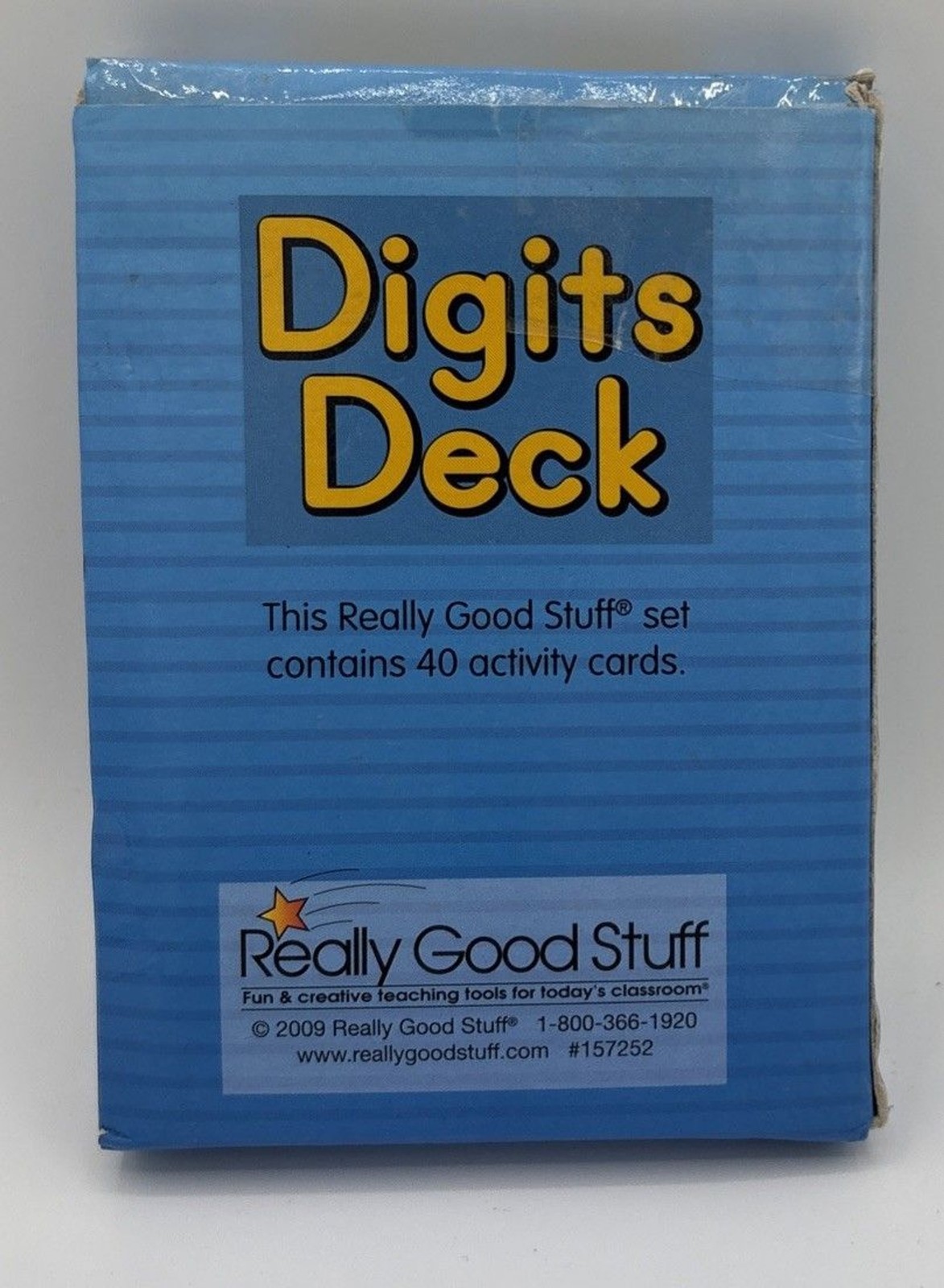 Digits Deck By Really Good Stuff. Teaching Tools For The Classroom. 40 Cards