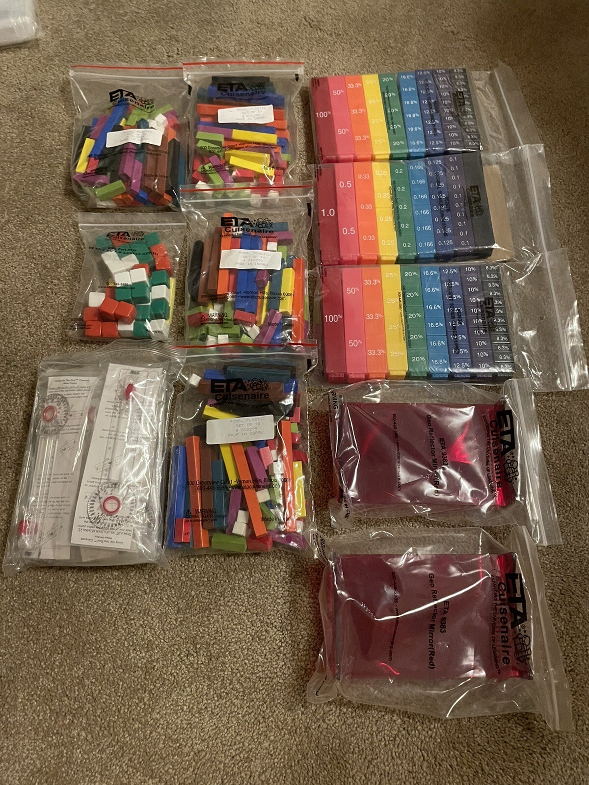ETA Cuisenaire Educational Lot.