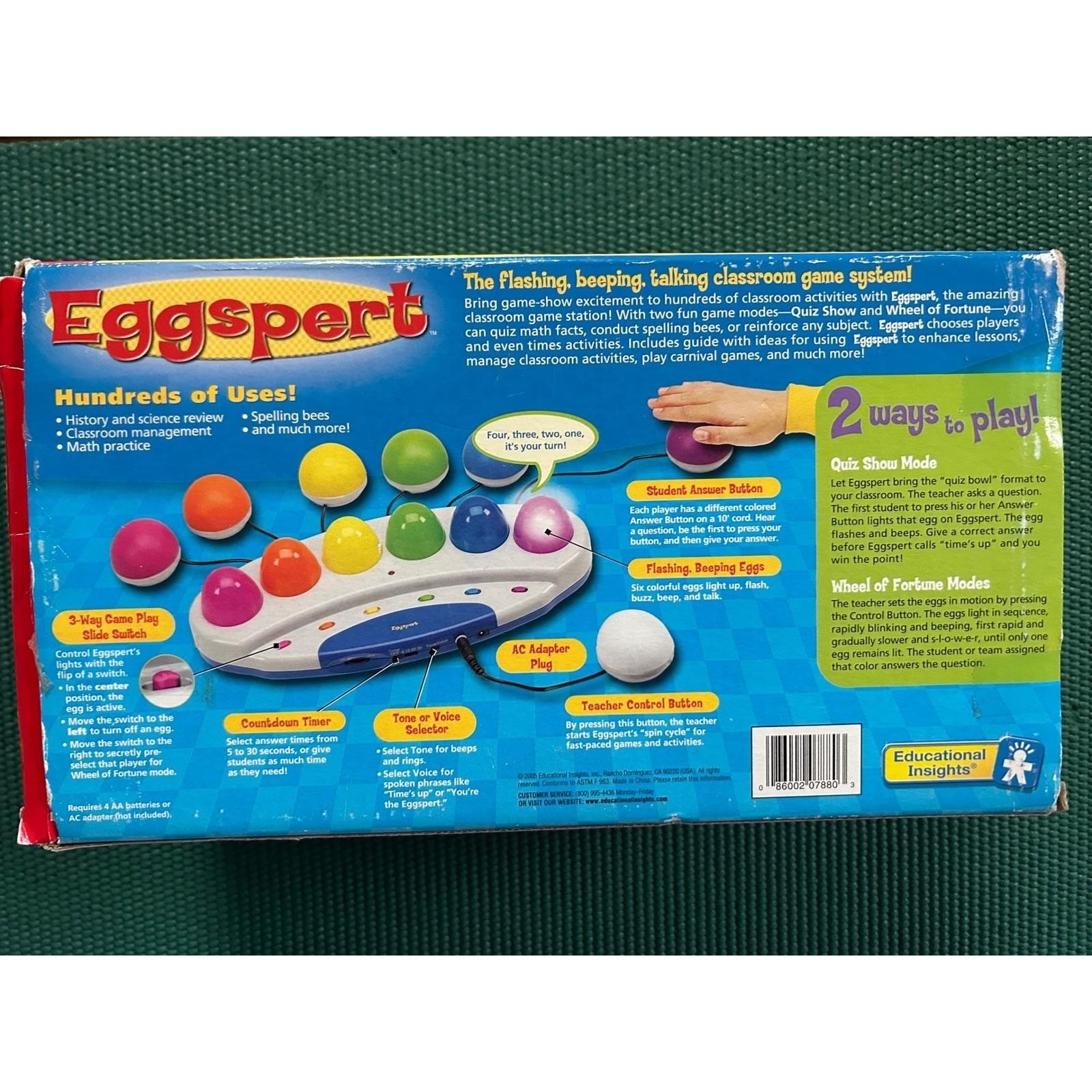 Educational Insights Eggspert Classroom Game Kids Multicolor Buzzers EI-7880
