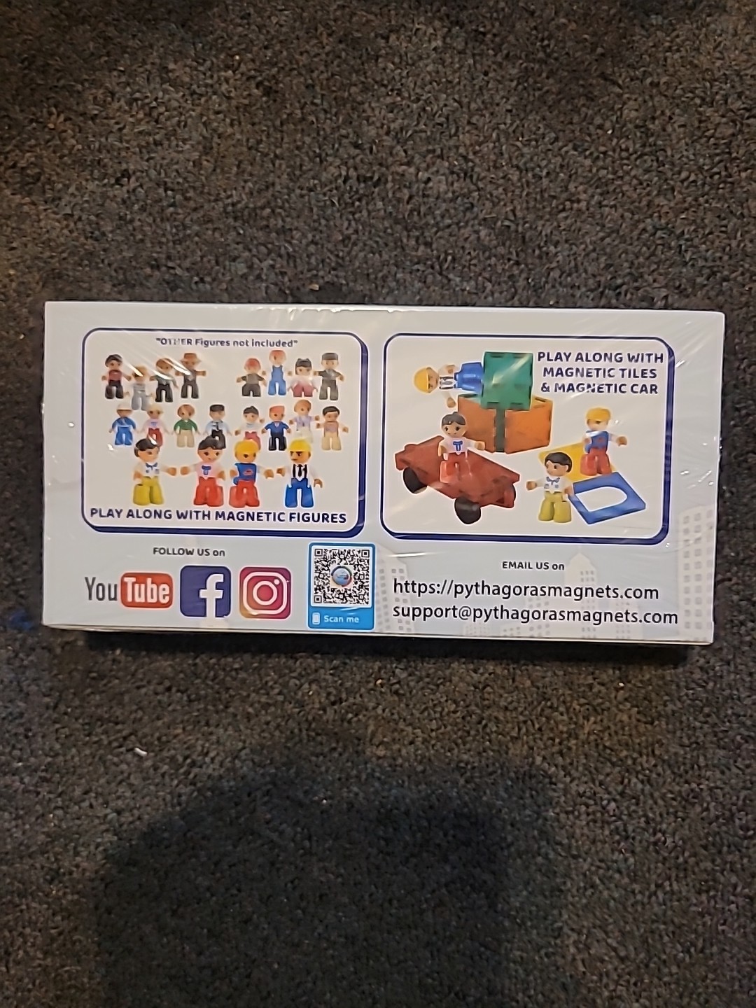 Magnetic 4 Figures Banker Edition Child Kids Play Along Build Action