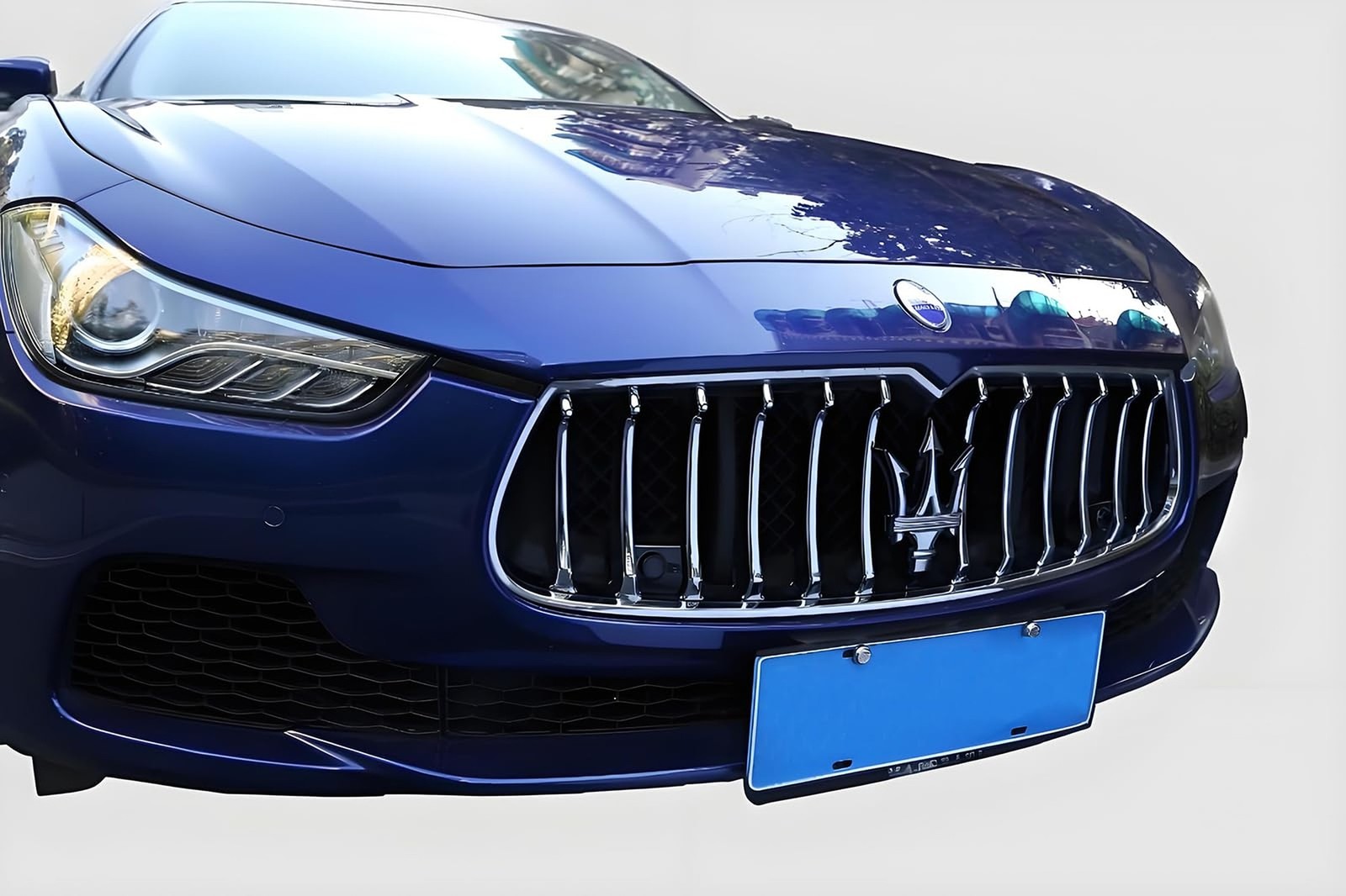 Front Grill Chrome Trim Compatible with Maserati Ghibli 2013 2014 2015 2016 2…