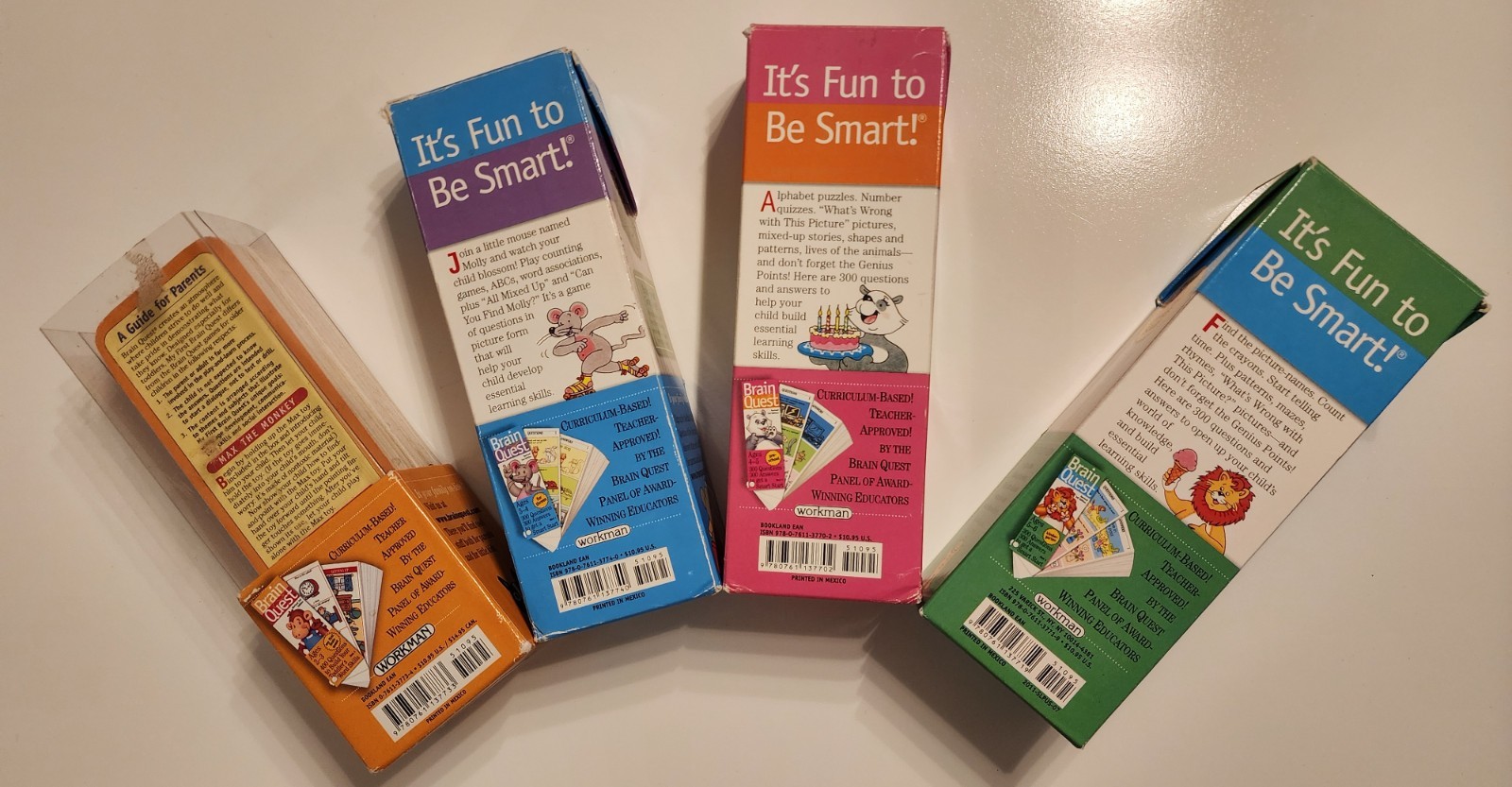 Brain Quest Smart Cards Ages 2-3, 3-4, 4-5, 5-6 Revised 3rd Edition