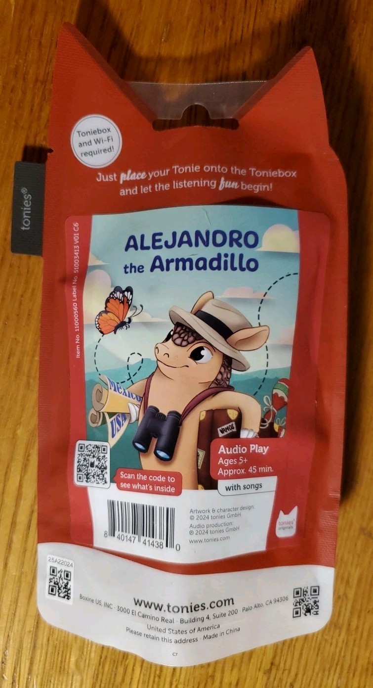 Tonies Alejandro The Armadillo Tonie Figure For TonieBox Storybook