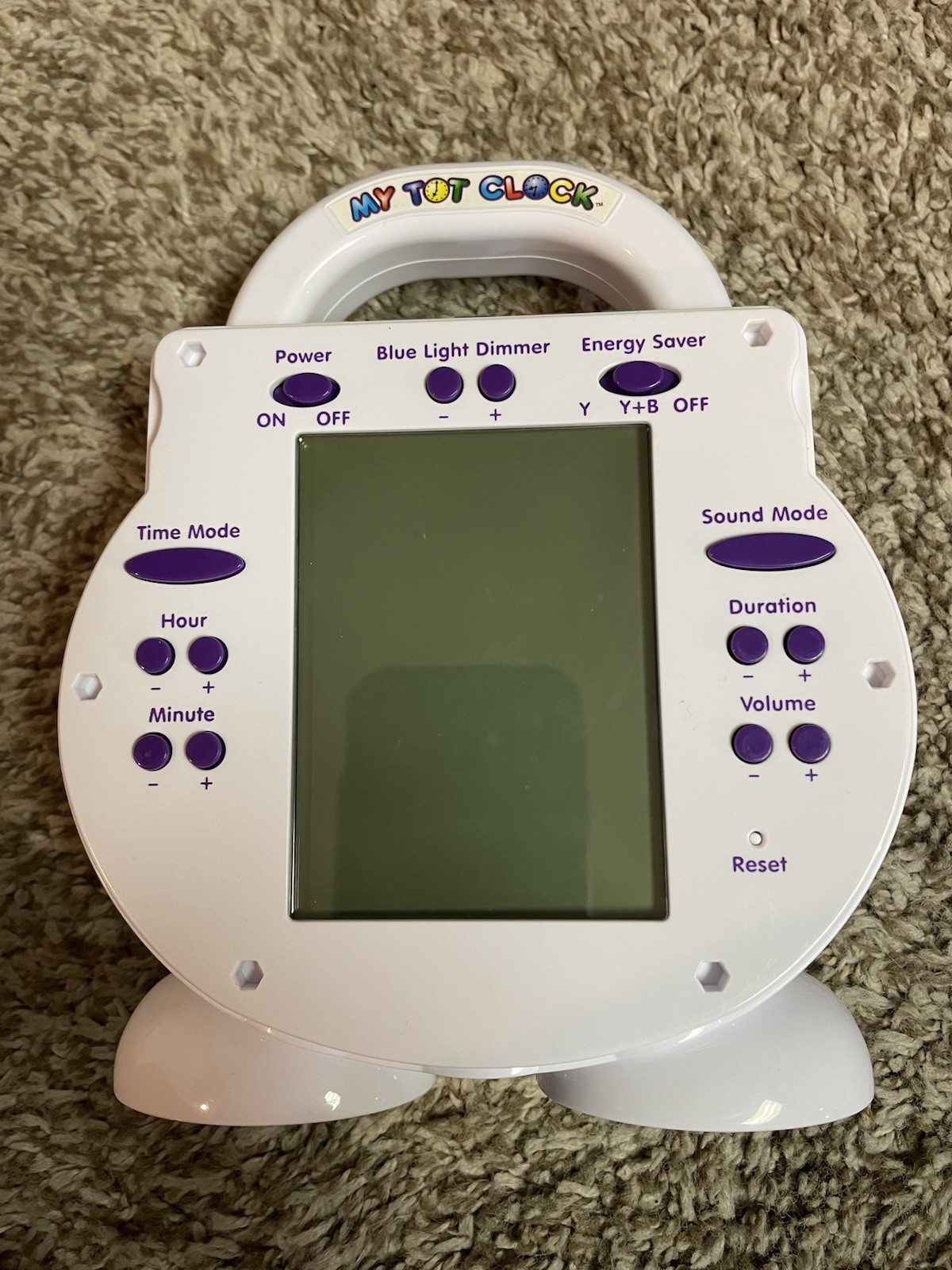 My Tot Clock Toddler Sleep Clock Alarm Light w/3 Cartridges AC Adapter Manual