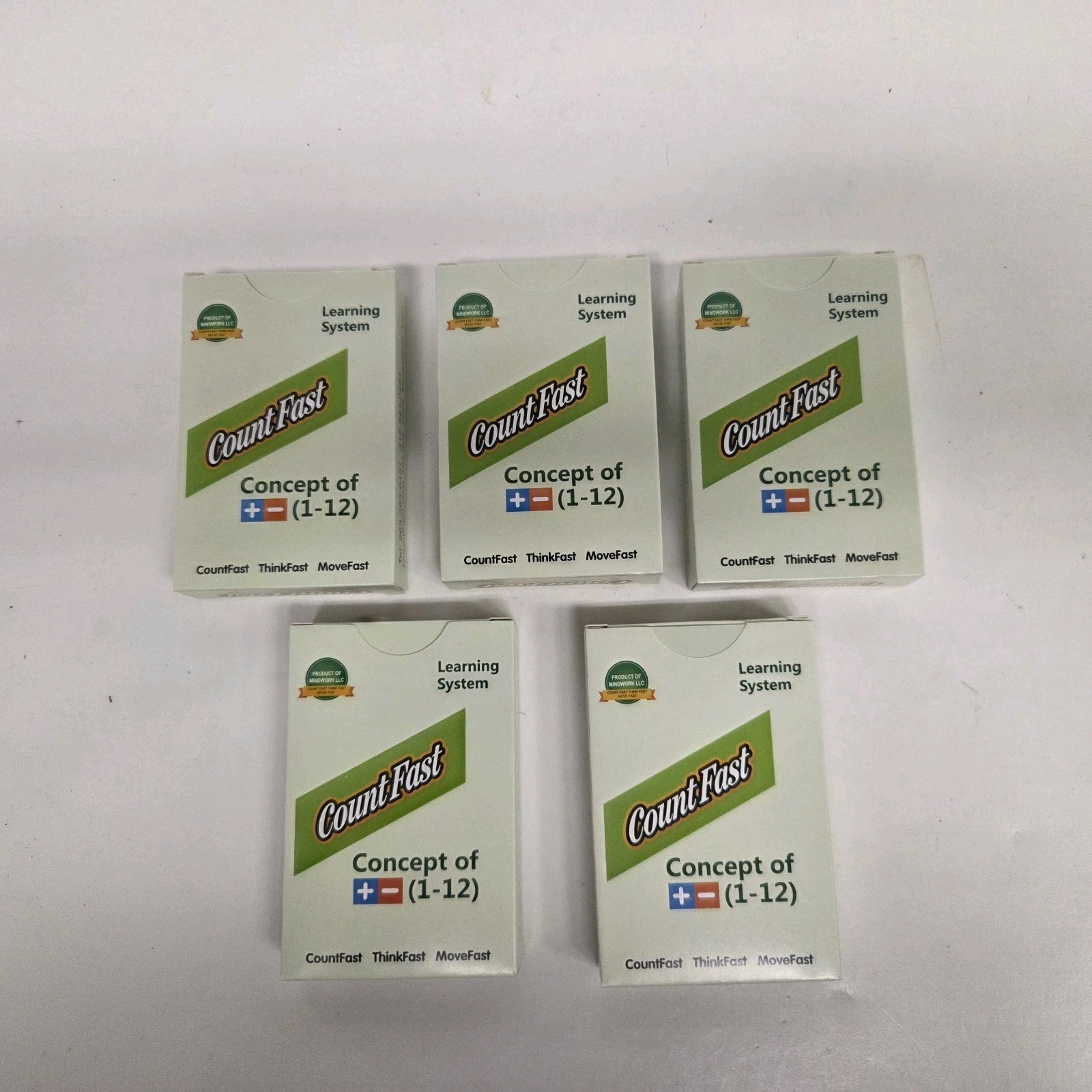 Count Fast Math Learning System Concept of (1-12) Set Lot of 5, Teaching, New