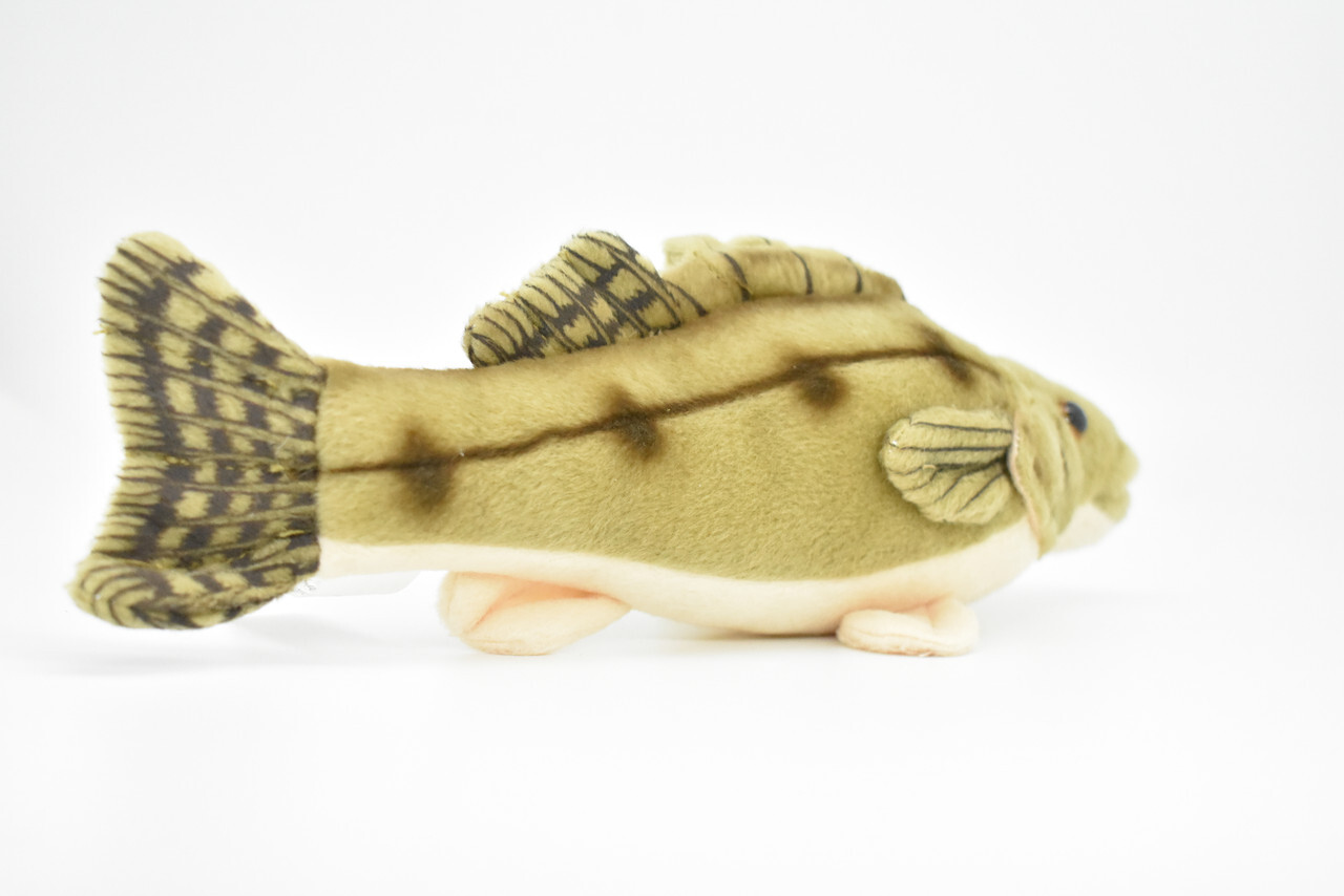 Plush Walleye, Realistic Stuffed Fish, Soft, Toy, Pillow, Gift, 10″ F2003 BB60