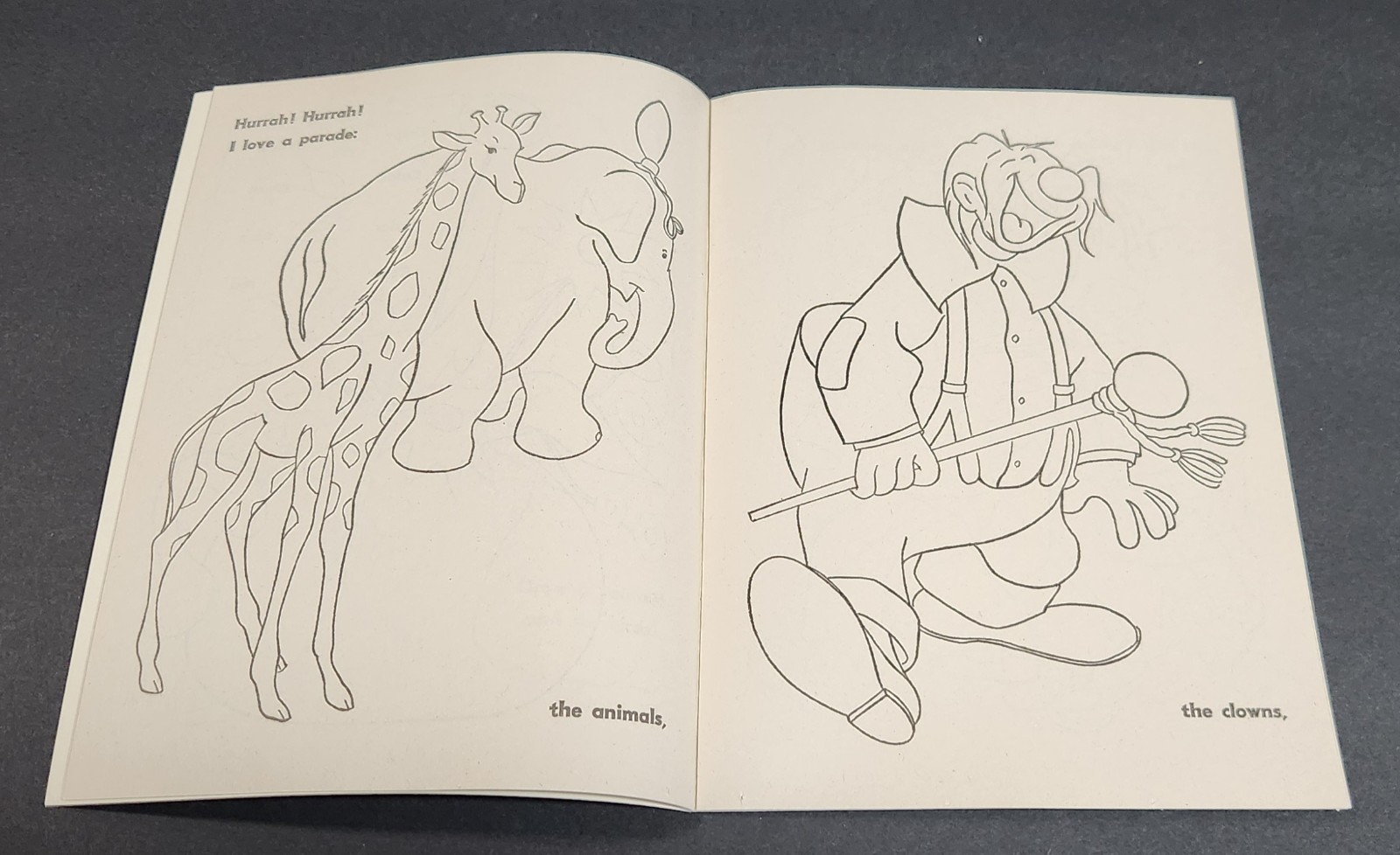 3 Vintage 1967 Coloring Books: Mother Goose, What-If Zoo & First Color Book