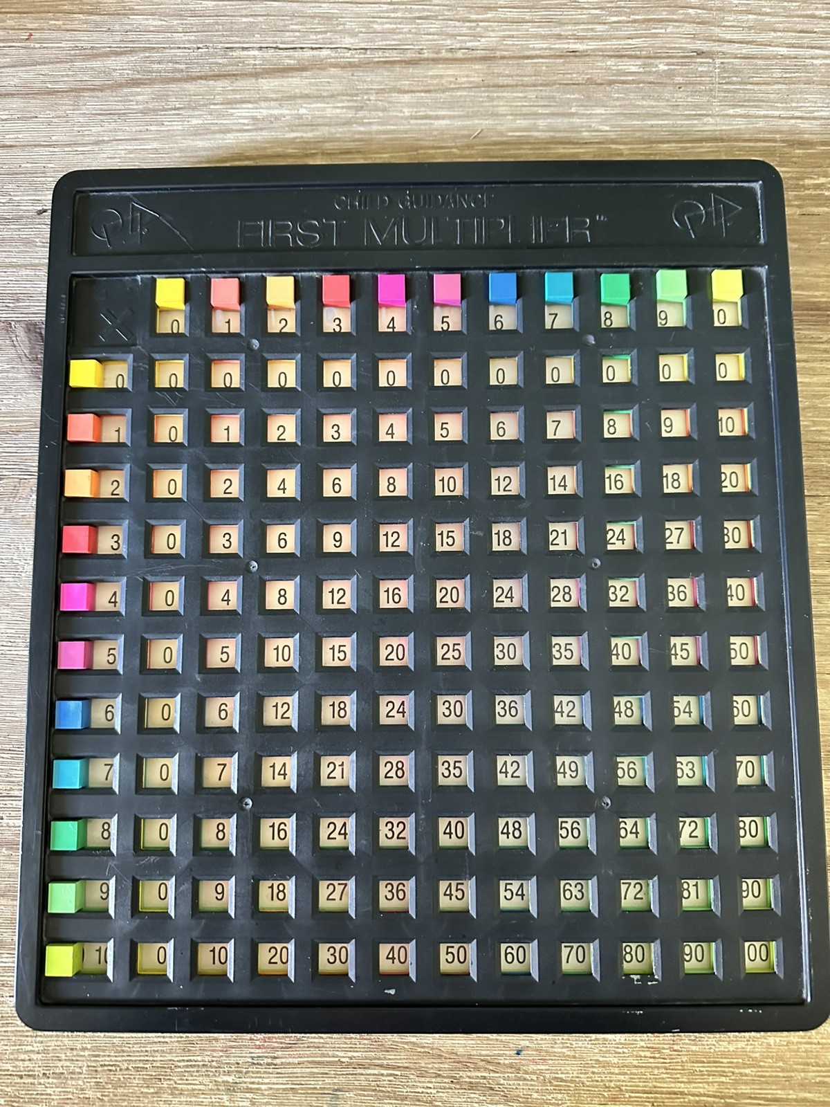 Vintage 1979 Gabriel Child Guidance First Multiplier Mathematics Learning Toy