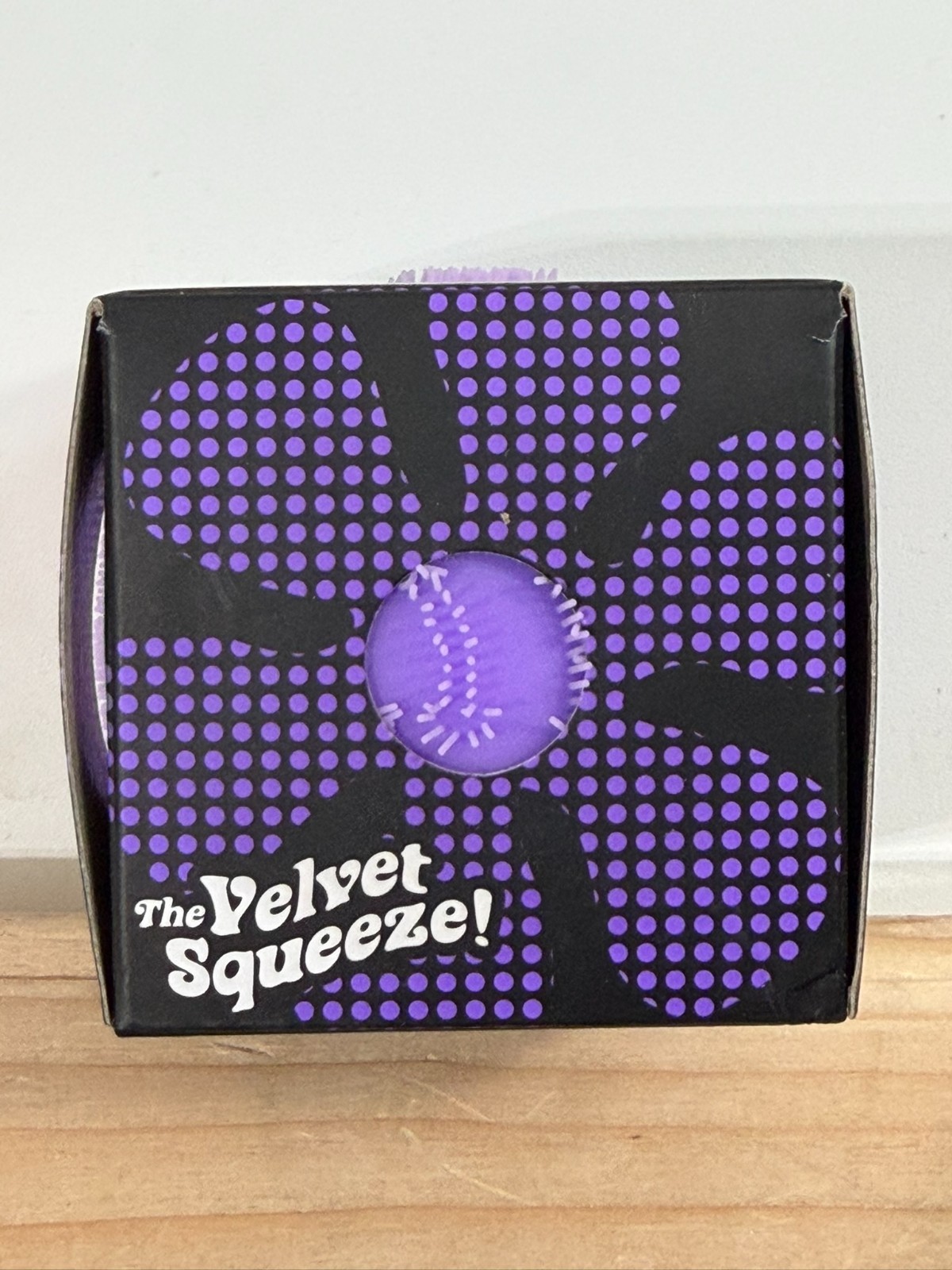 PURPLE Needoh FUZZ BALL Flower Power Nee Doh Squish Stress Ball NEE-DOH Fuzzball