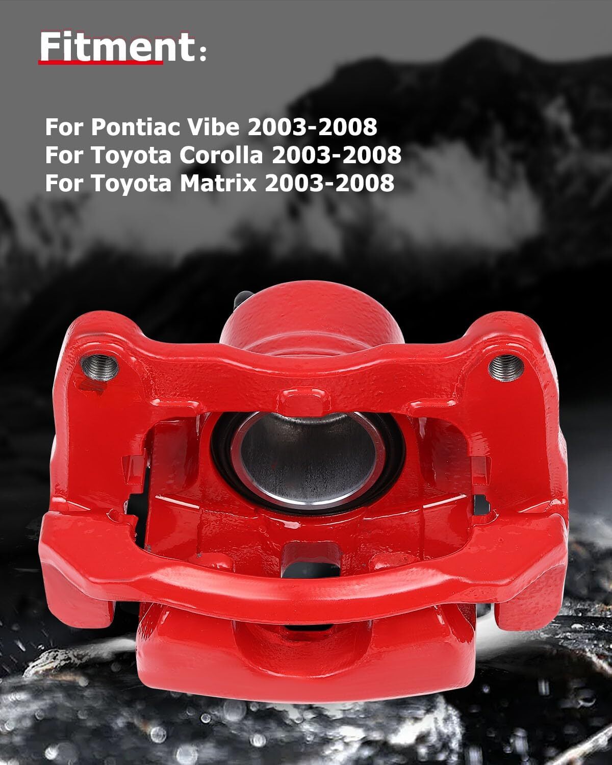 cciyu 19B2698 19B2699 Front Left & Right Brake Calipers With Bracket For Pontiac