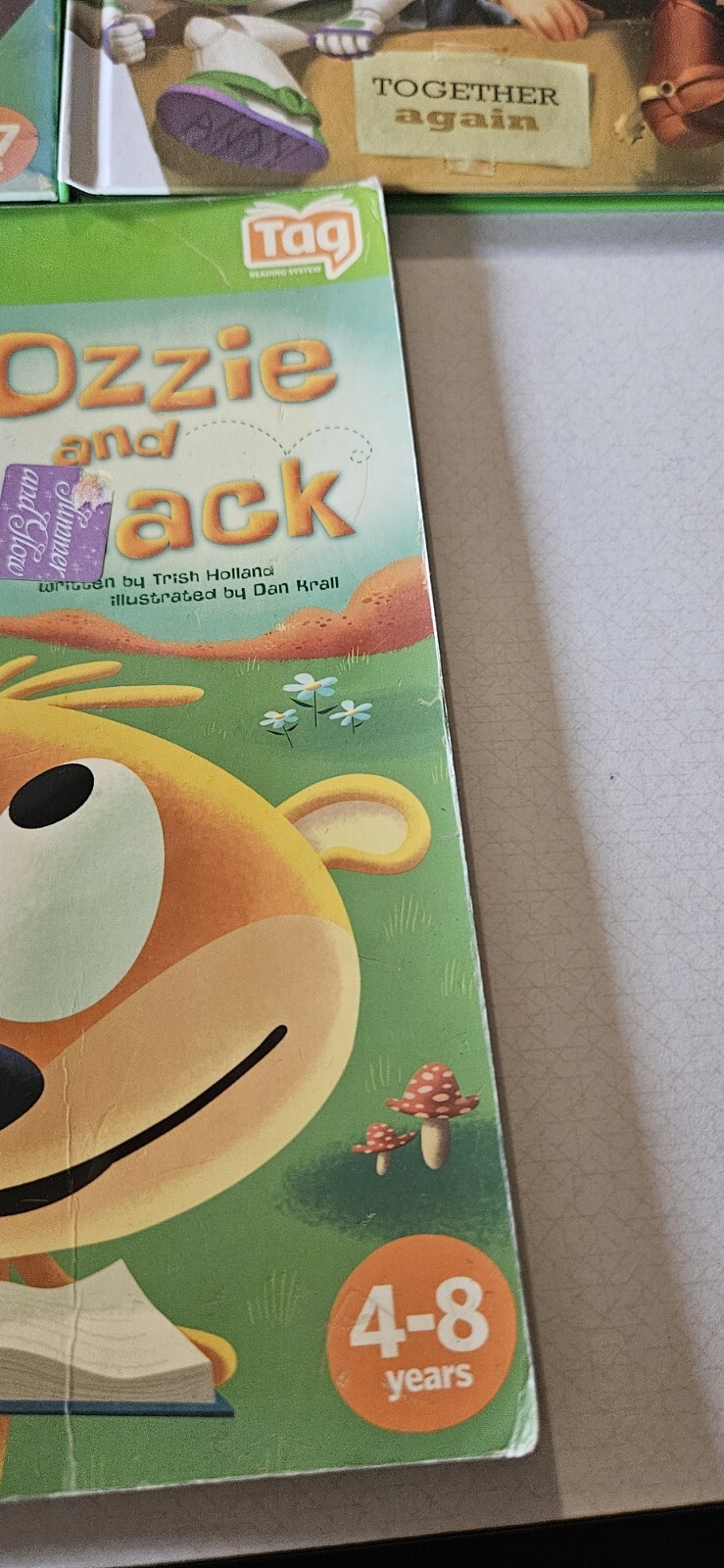 Lot of 3 Leap Frog Tag Books Toy Story Foster’s Ozzie And Mack