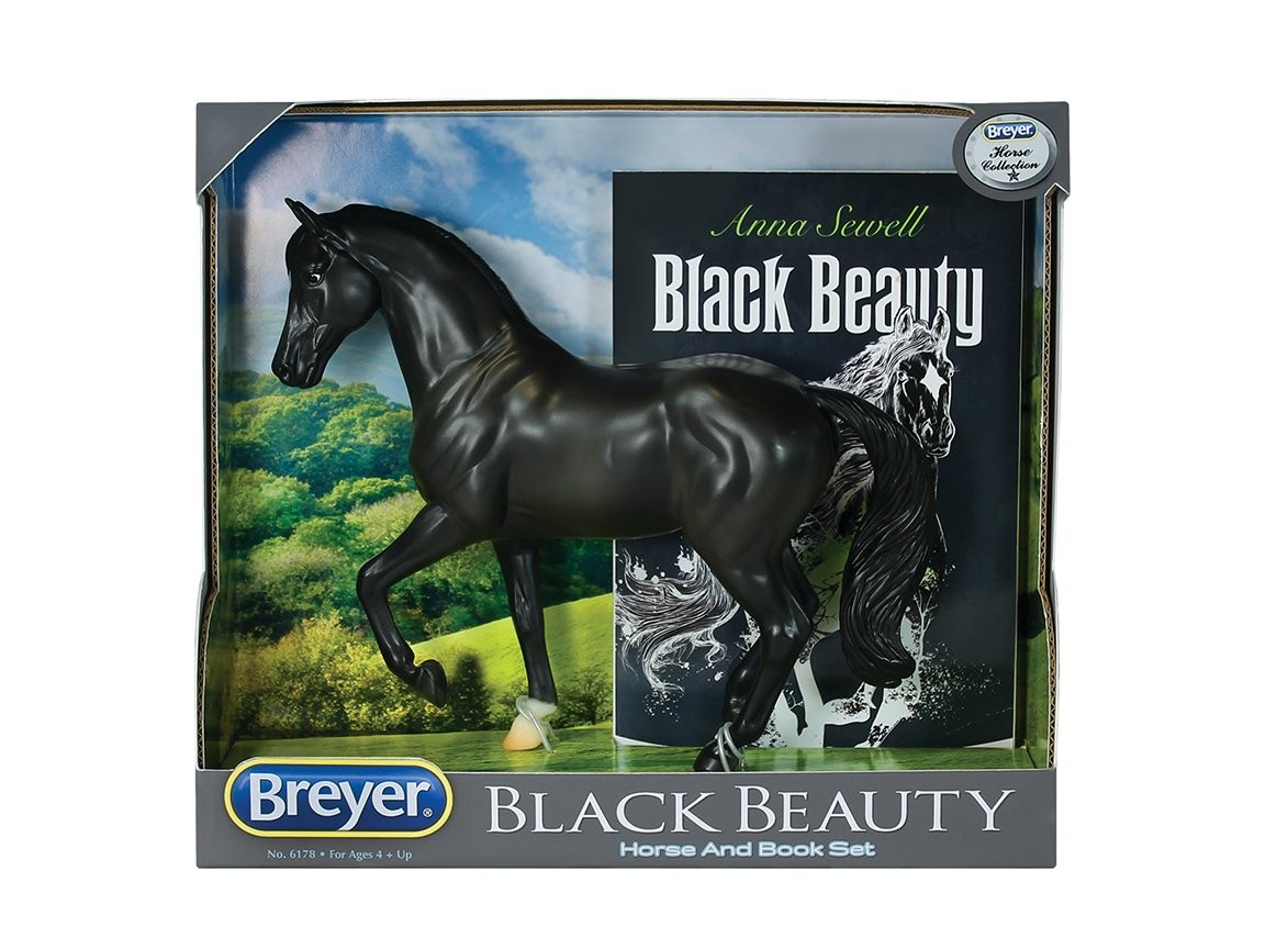 Classics Black Beauty Horse and Book Set (1:12 Scale), 8 years and up
