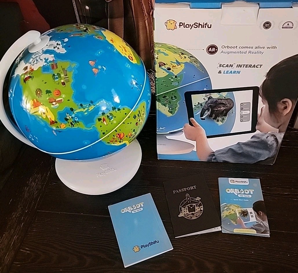 PlayShifu Orboot Earth World Globe Interactive AR Kids STEM Pre-School **Read**